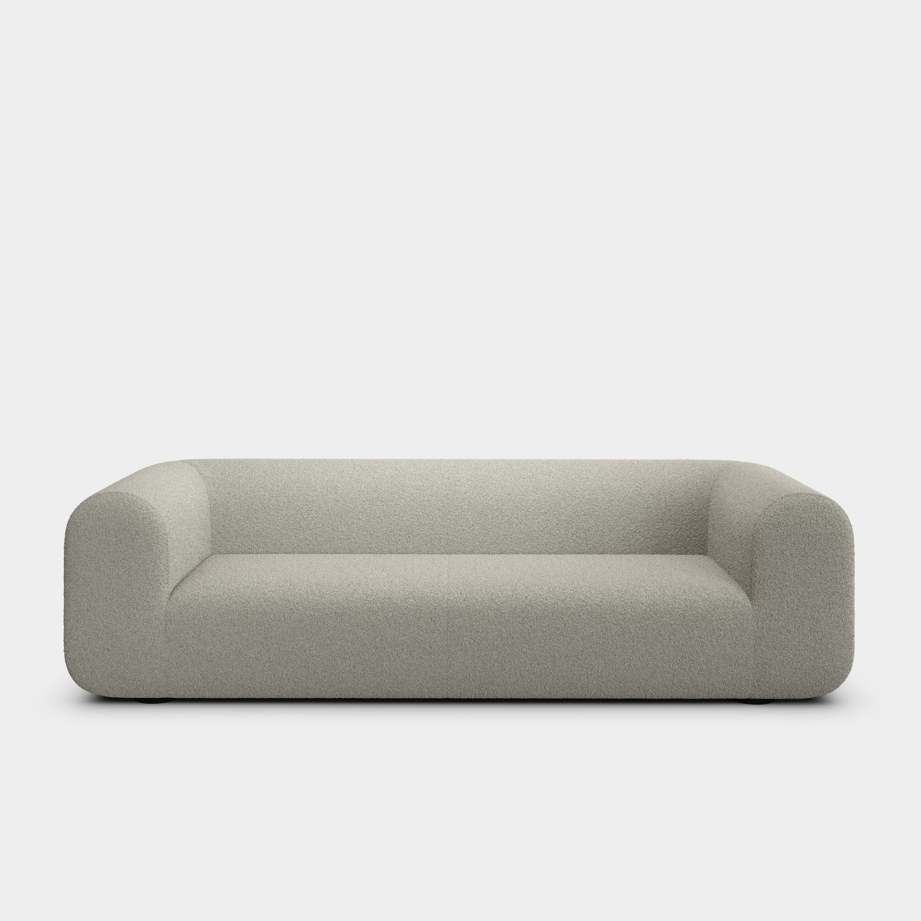 Plump 3-Seater Fixed Sofa