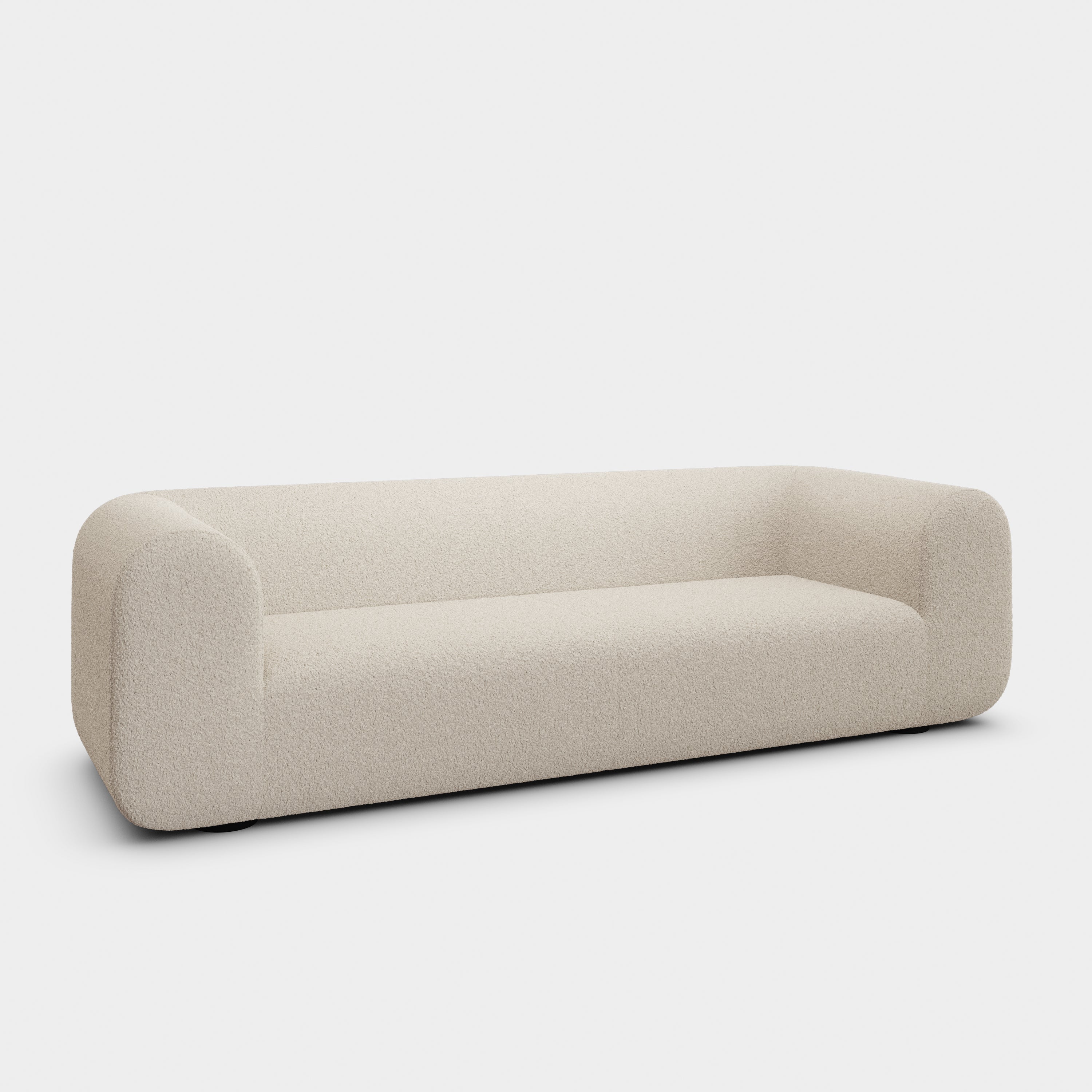 Plump 3-Seater Fixed Sofa