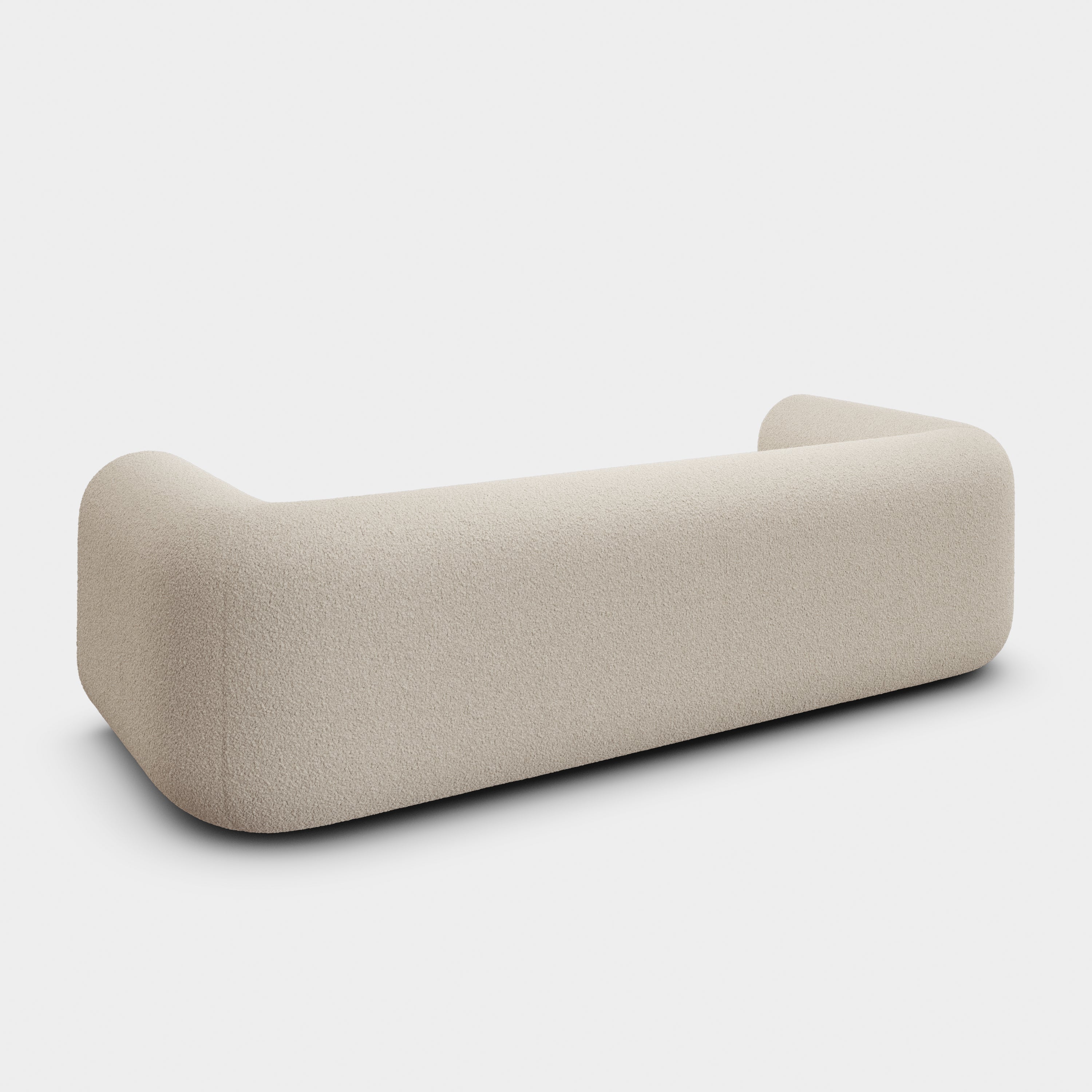 Plump 3-Seater Fixed Sofa