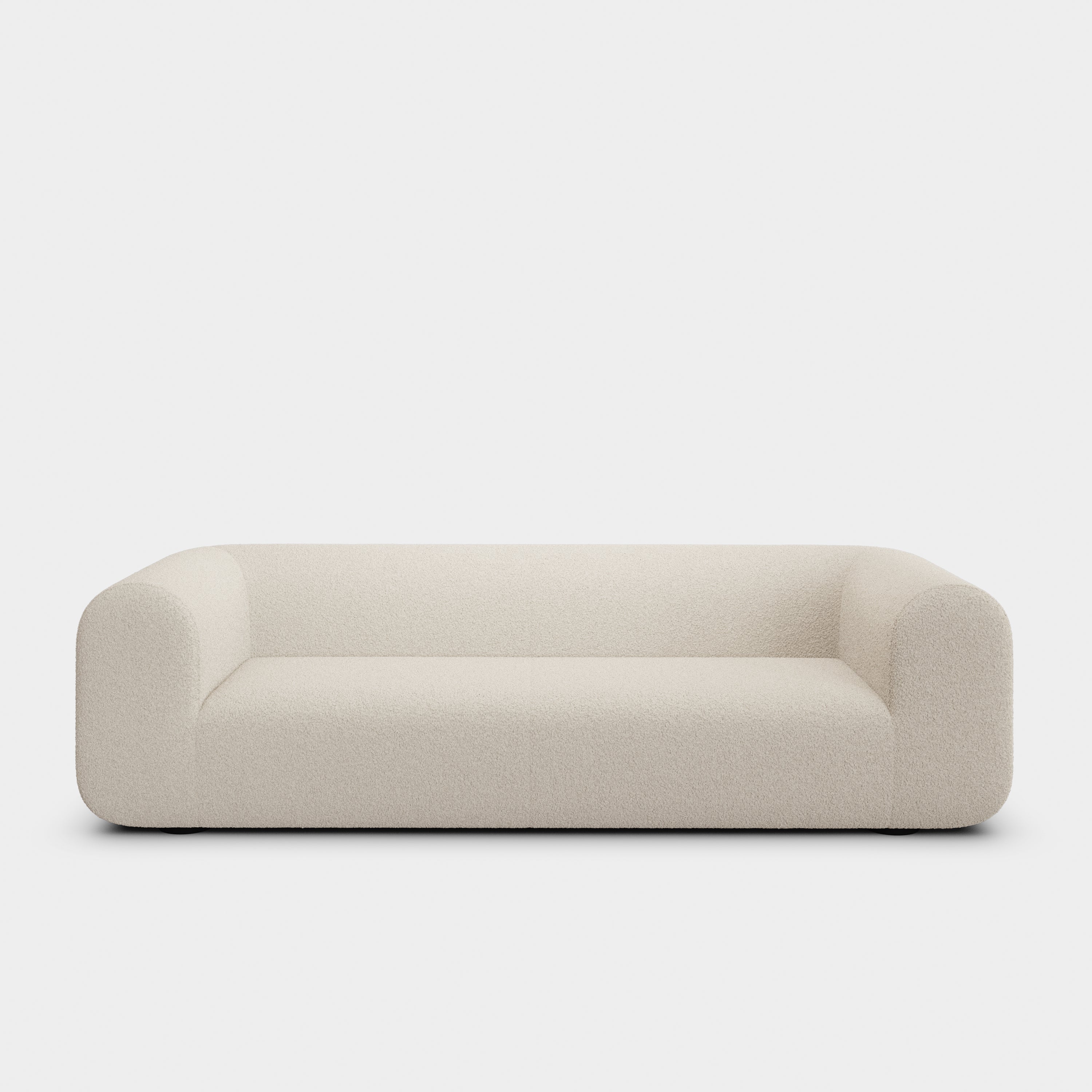 Plump 3-Seater Fixed Sofa