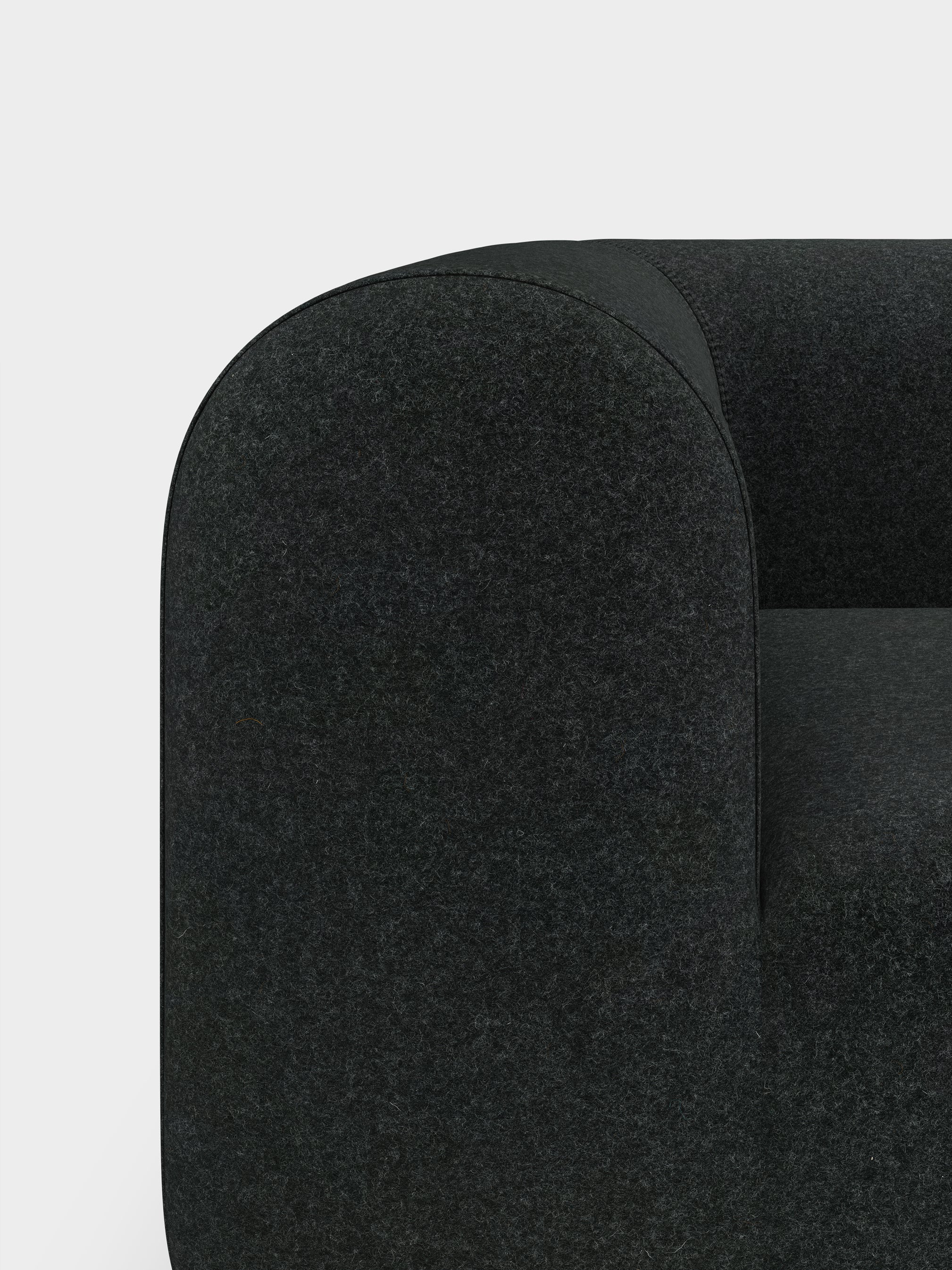 Plump 3-Seater Fixed Sofa
