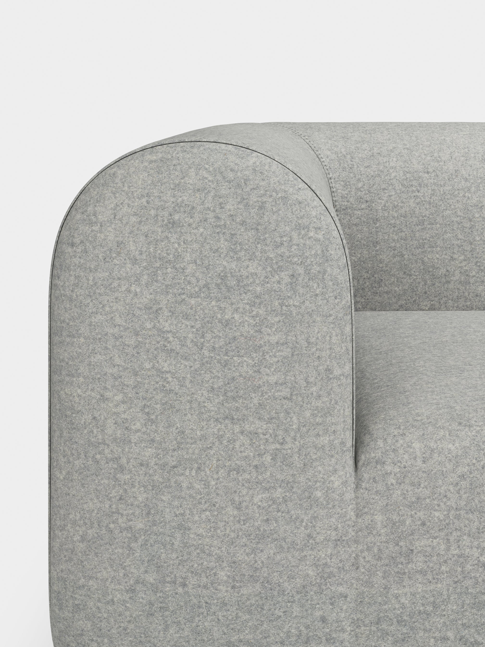 Plump 3-Seater Fixed Sofa