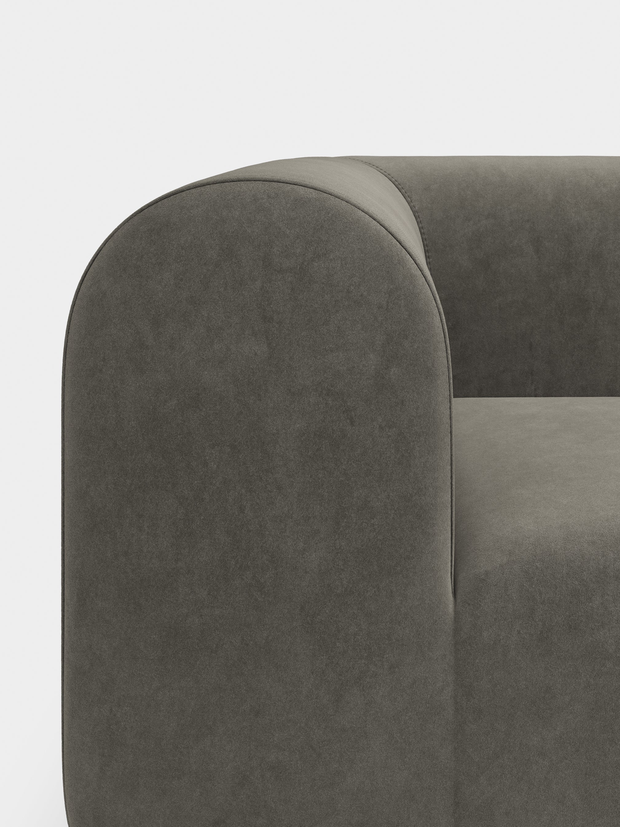 Plump 3-Seater Fixed Sofa