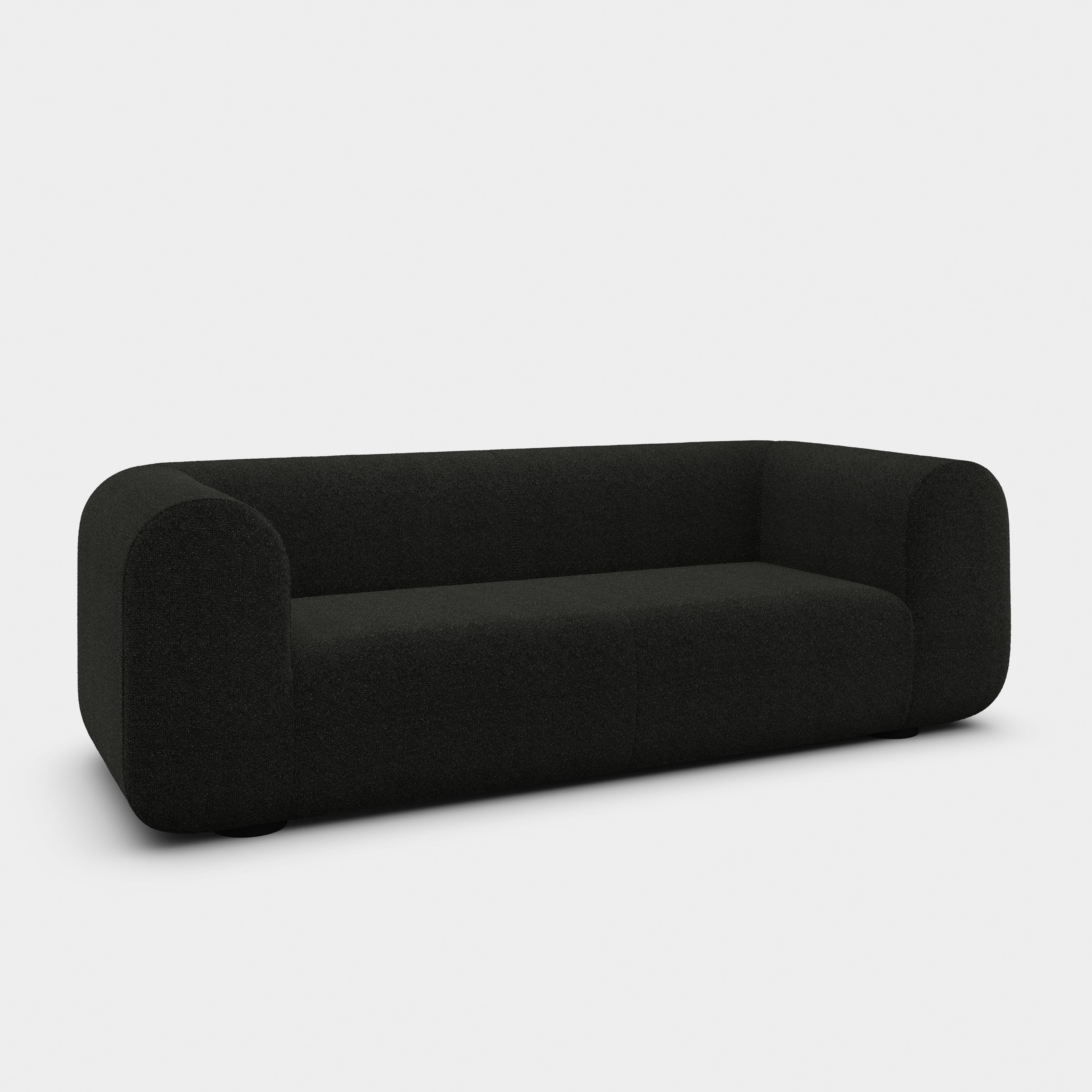 Plump 3-Seater Fixed Sofa