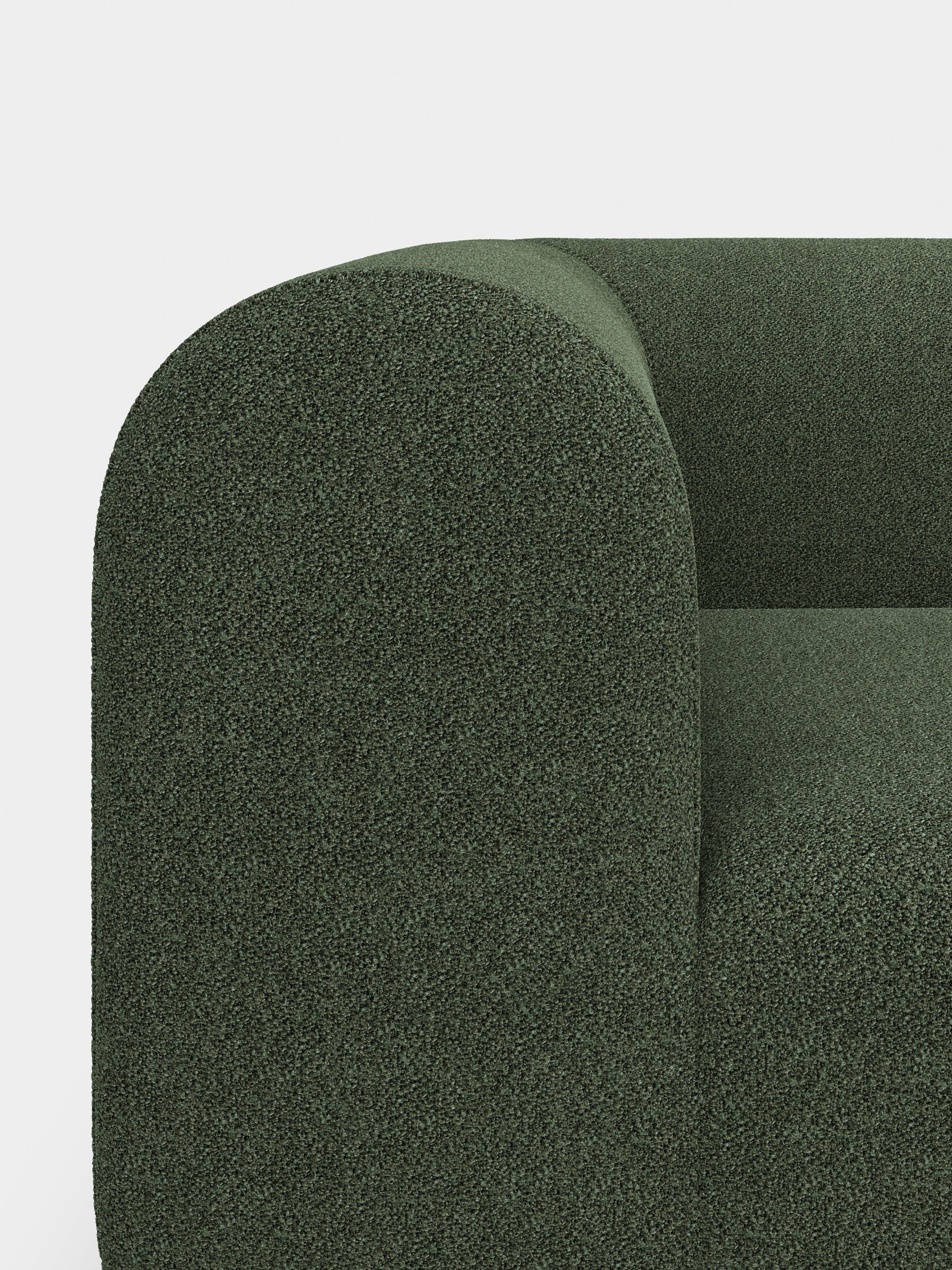Plump 3-Seater Fixed Sofa