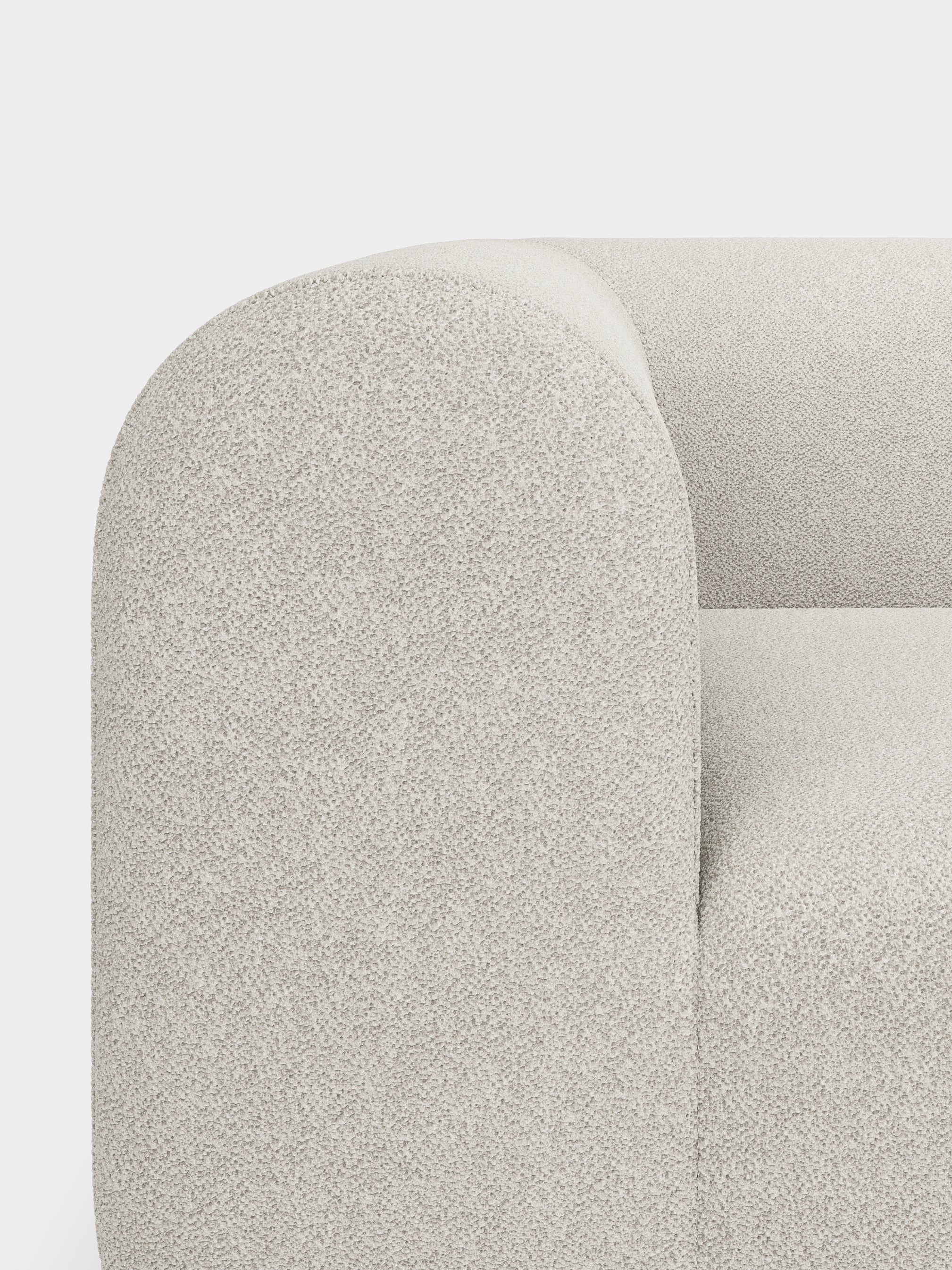 Plump 3-Seater Fixed Sofa