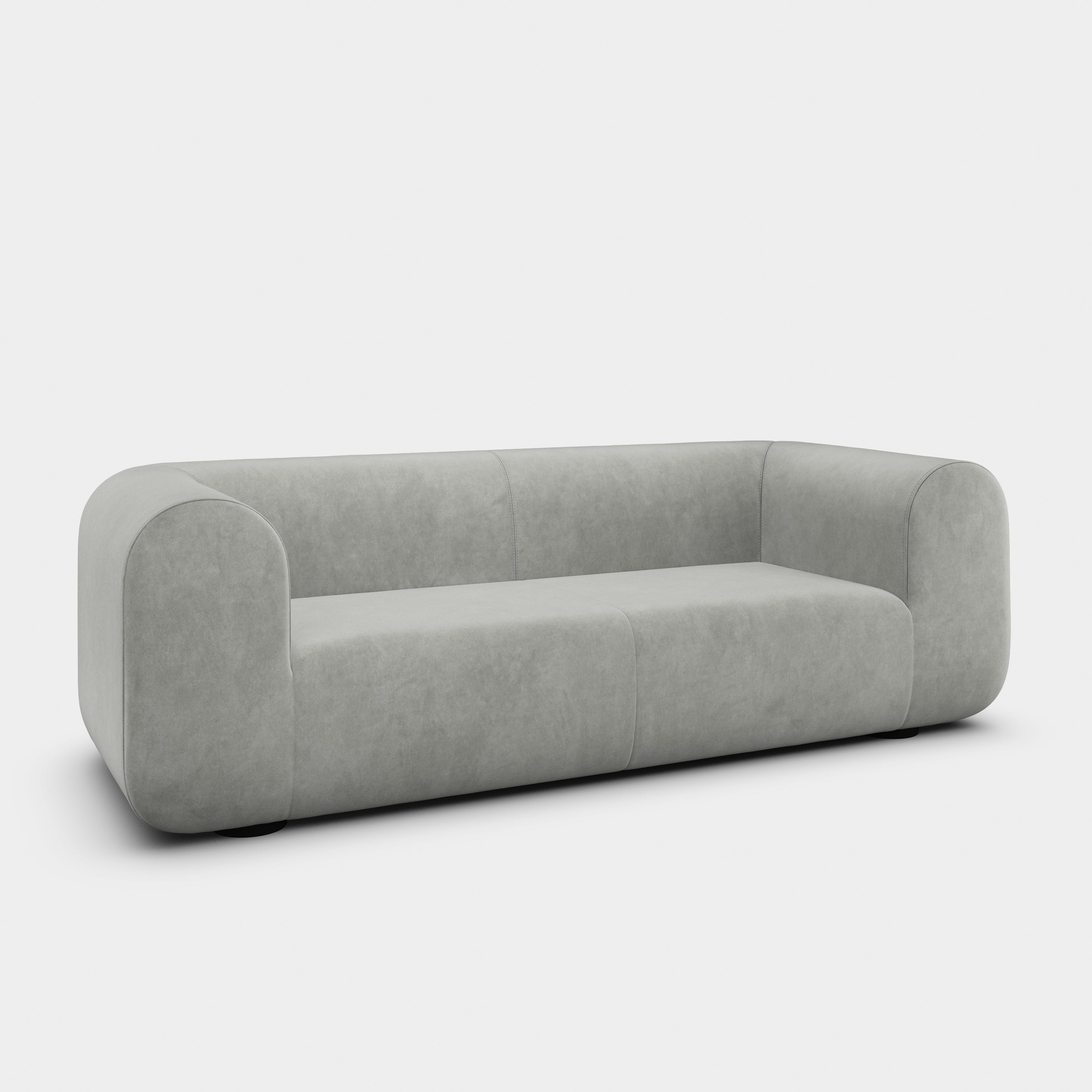 Plump 3-Seater Fixed Sofa