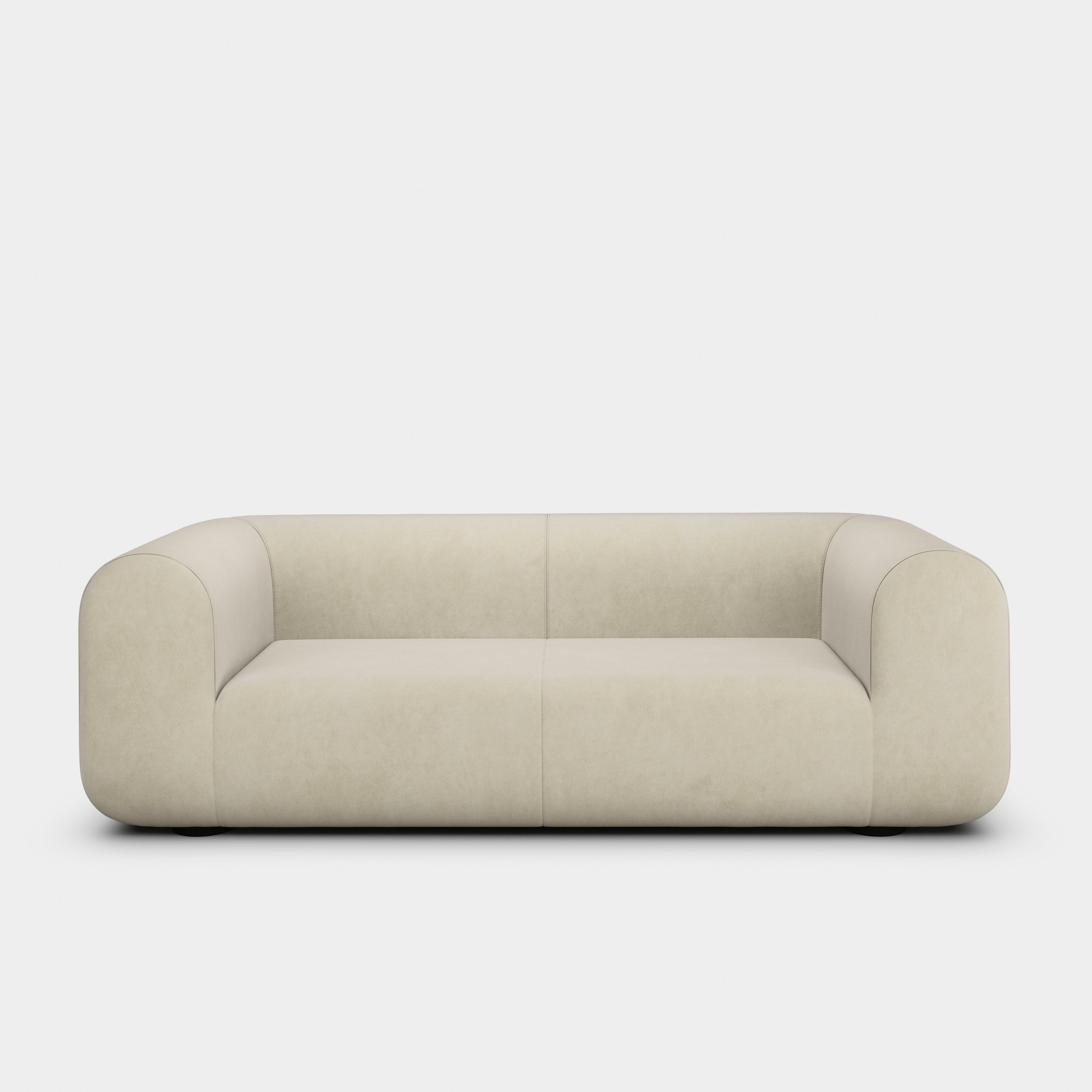 Plump 3-Seater Fixed Sofa
