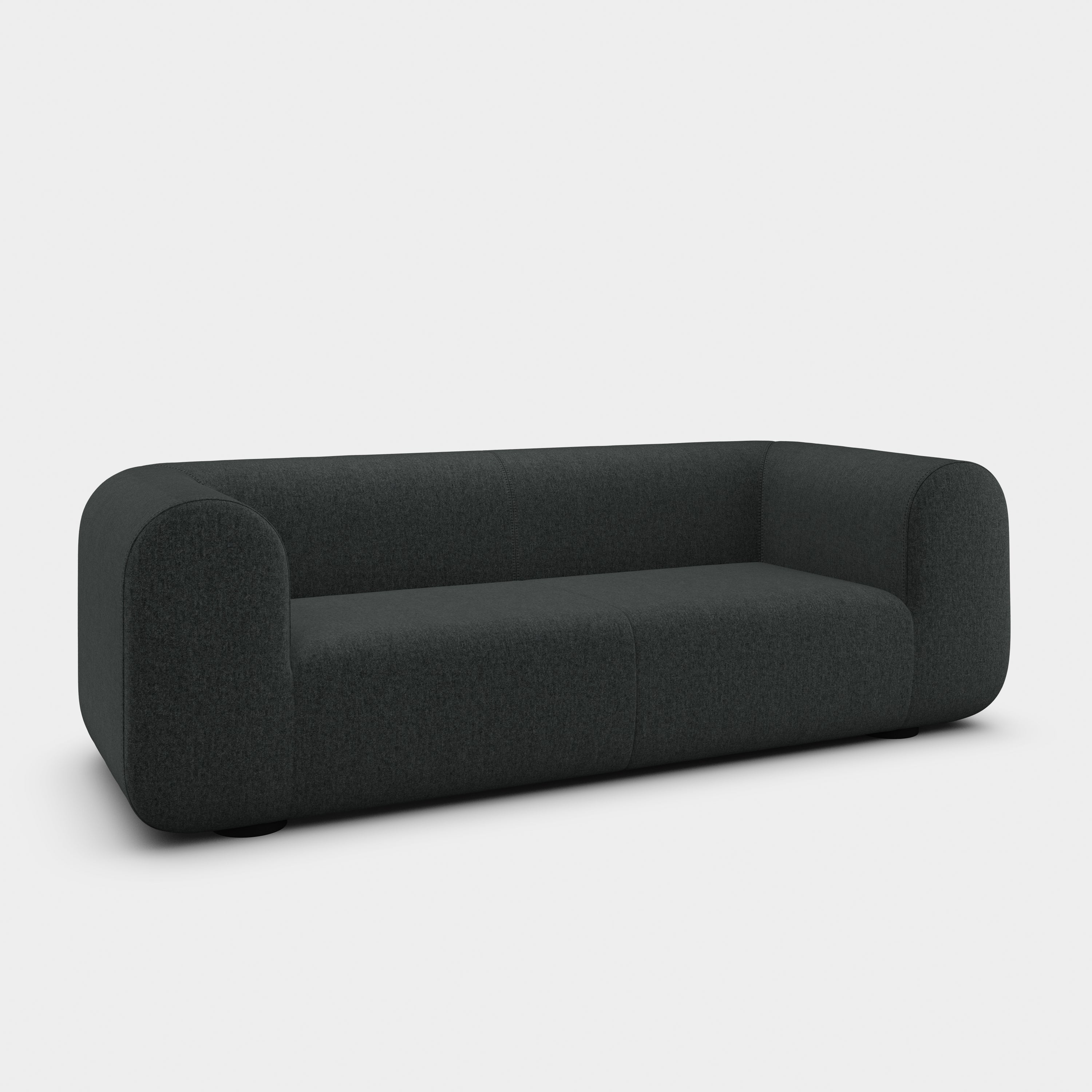 Plump 3-Seater Fixed Sofa