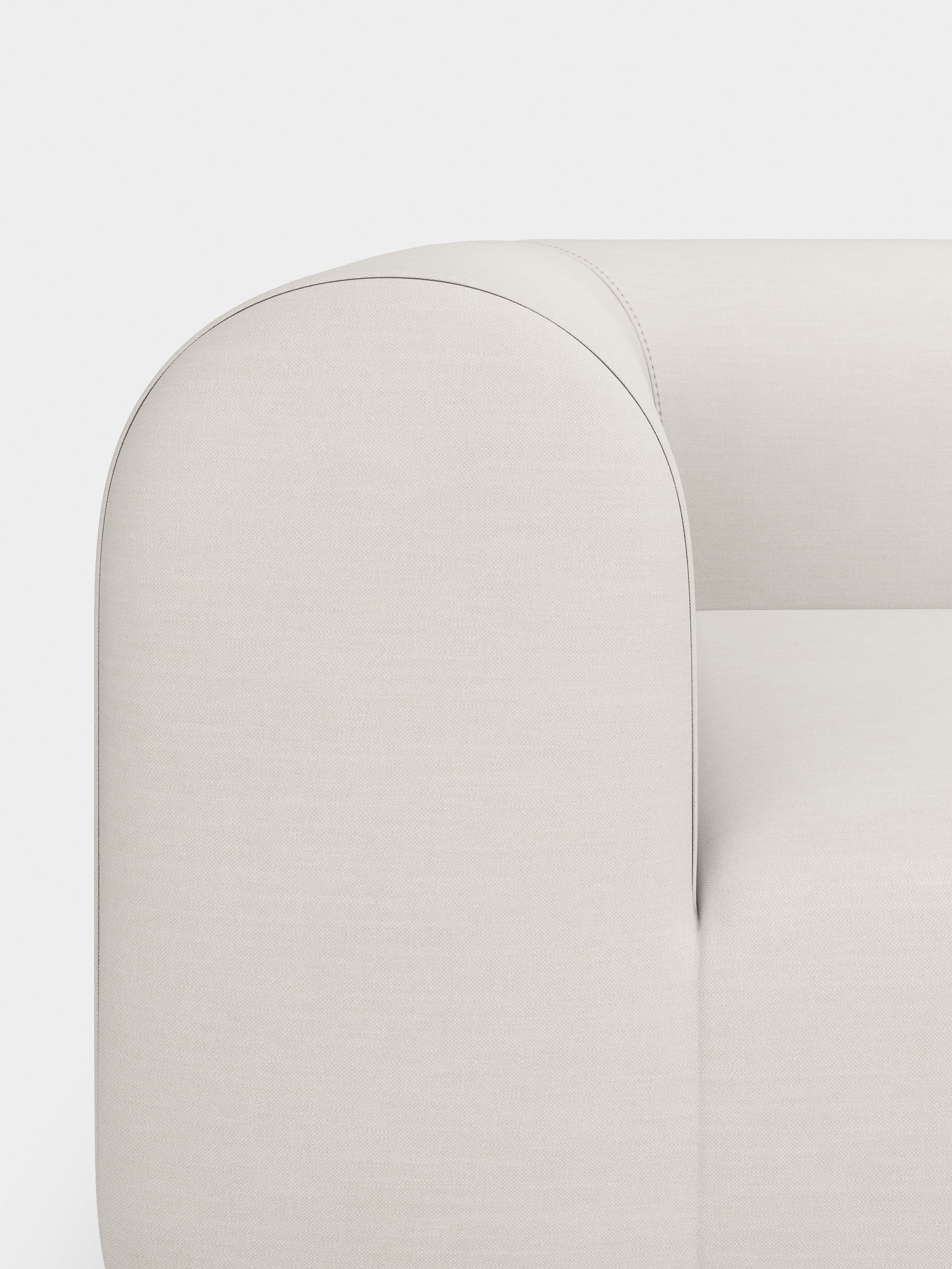 Plump 3-Seater Fixed Sofa
