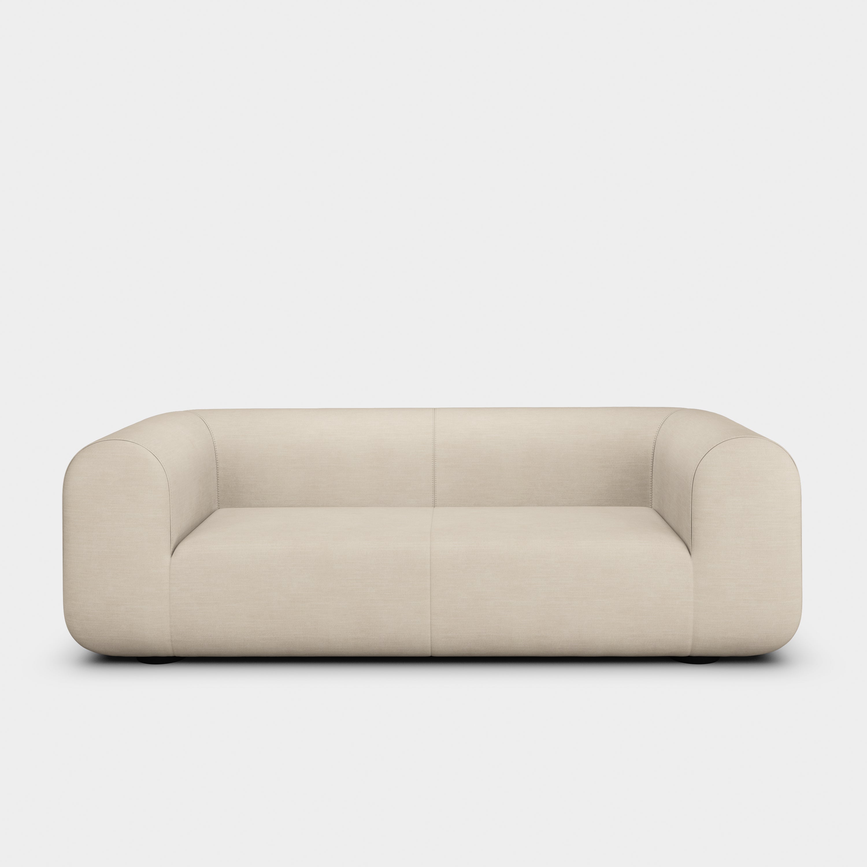 Plump 3-Seater Fixed Sofa