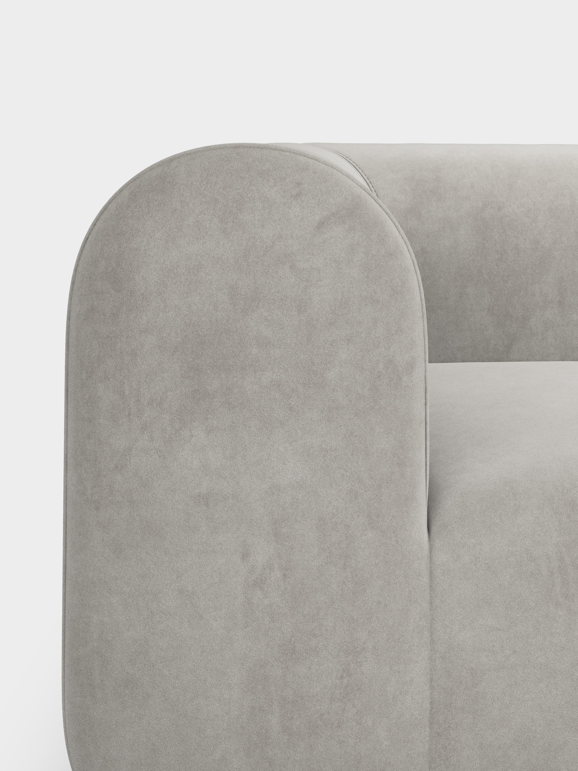 Plump 3-Seater Left Open Modular Sofa
