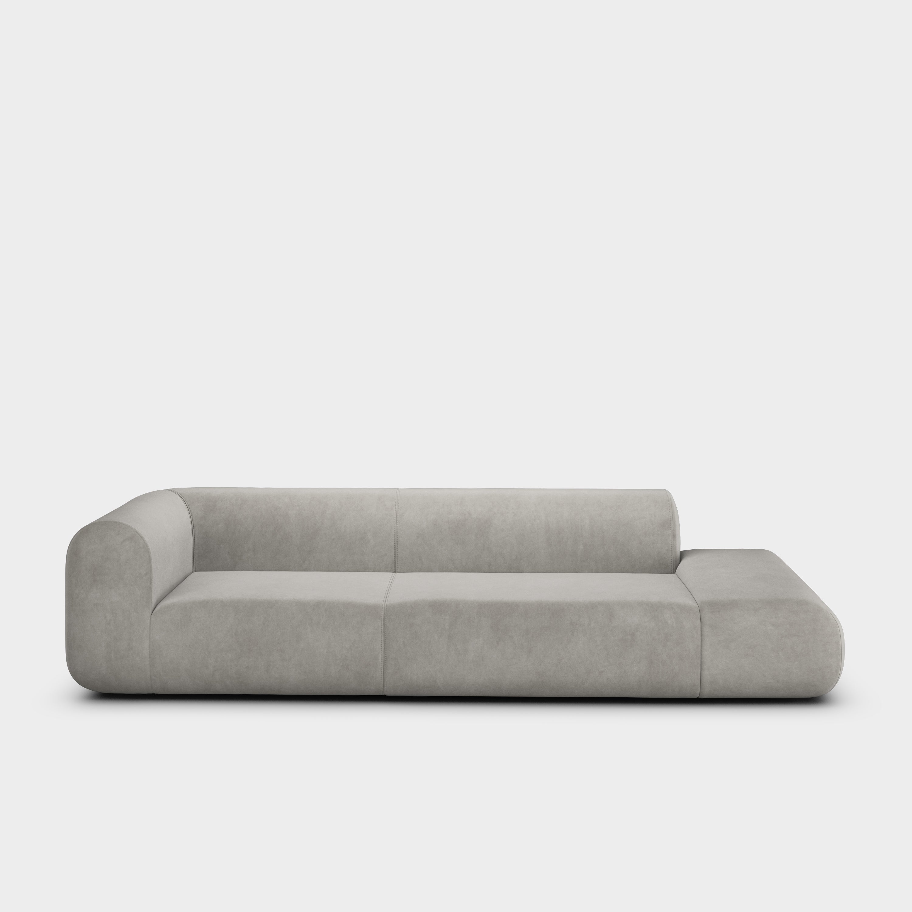 Plump 3-Seater Left Open Modular Sofa
