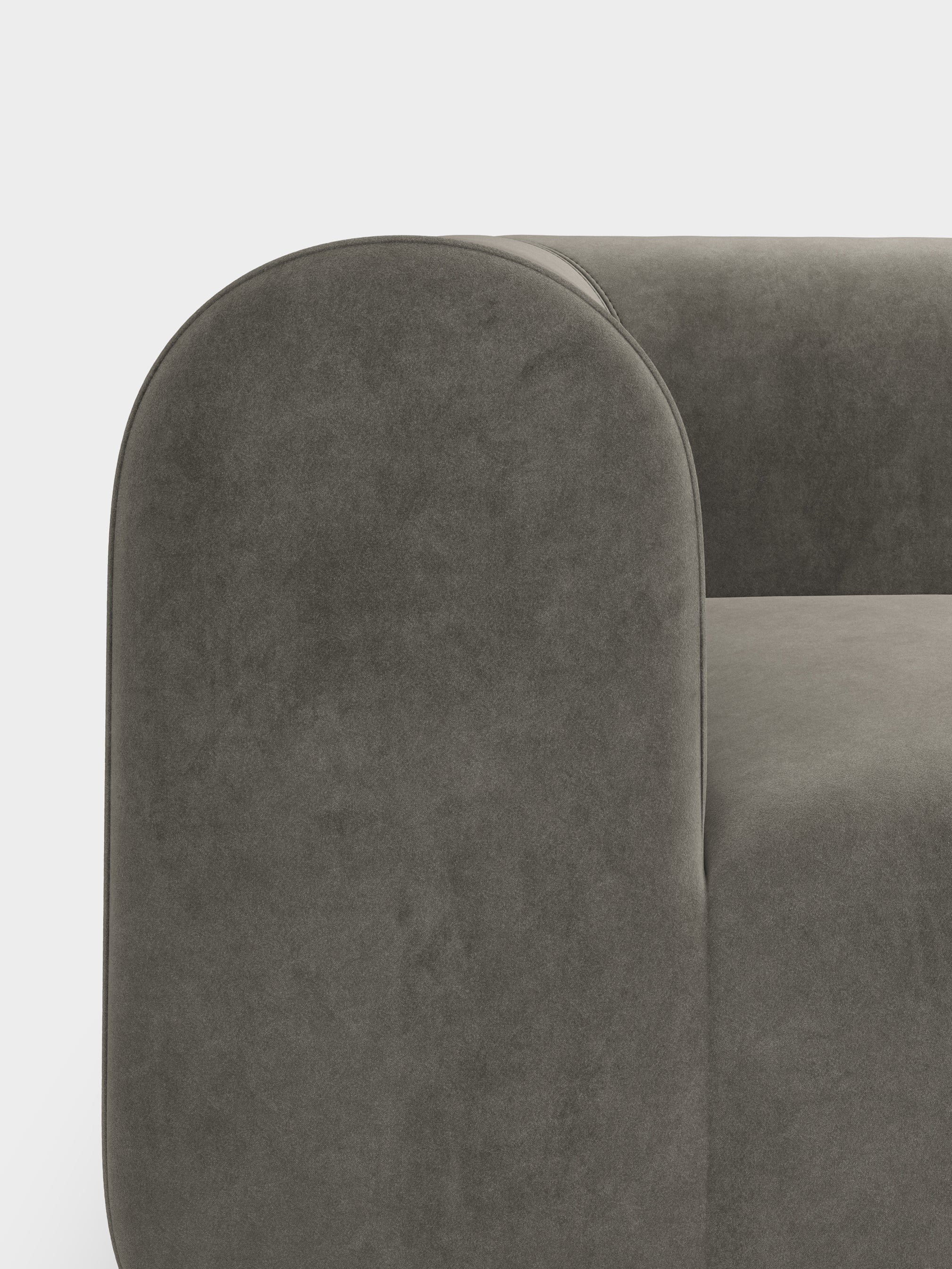 Plump 3-Seater Left Open Modular Sofa