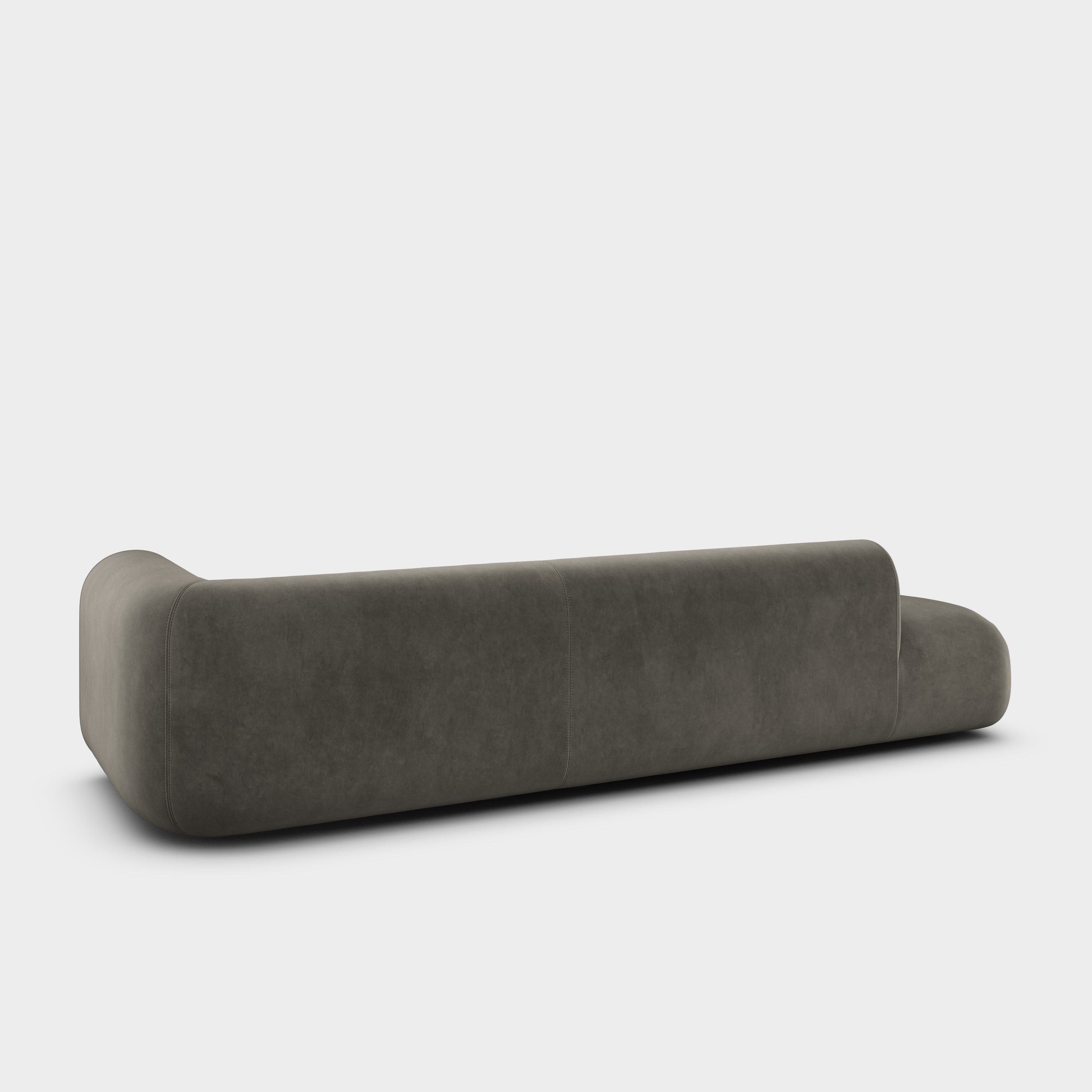 Plump 3-Seater Left Open Modular Sofa