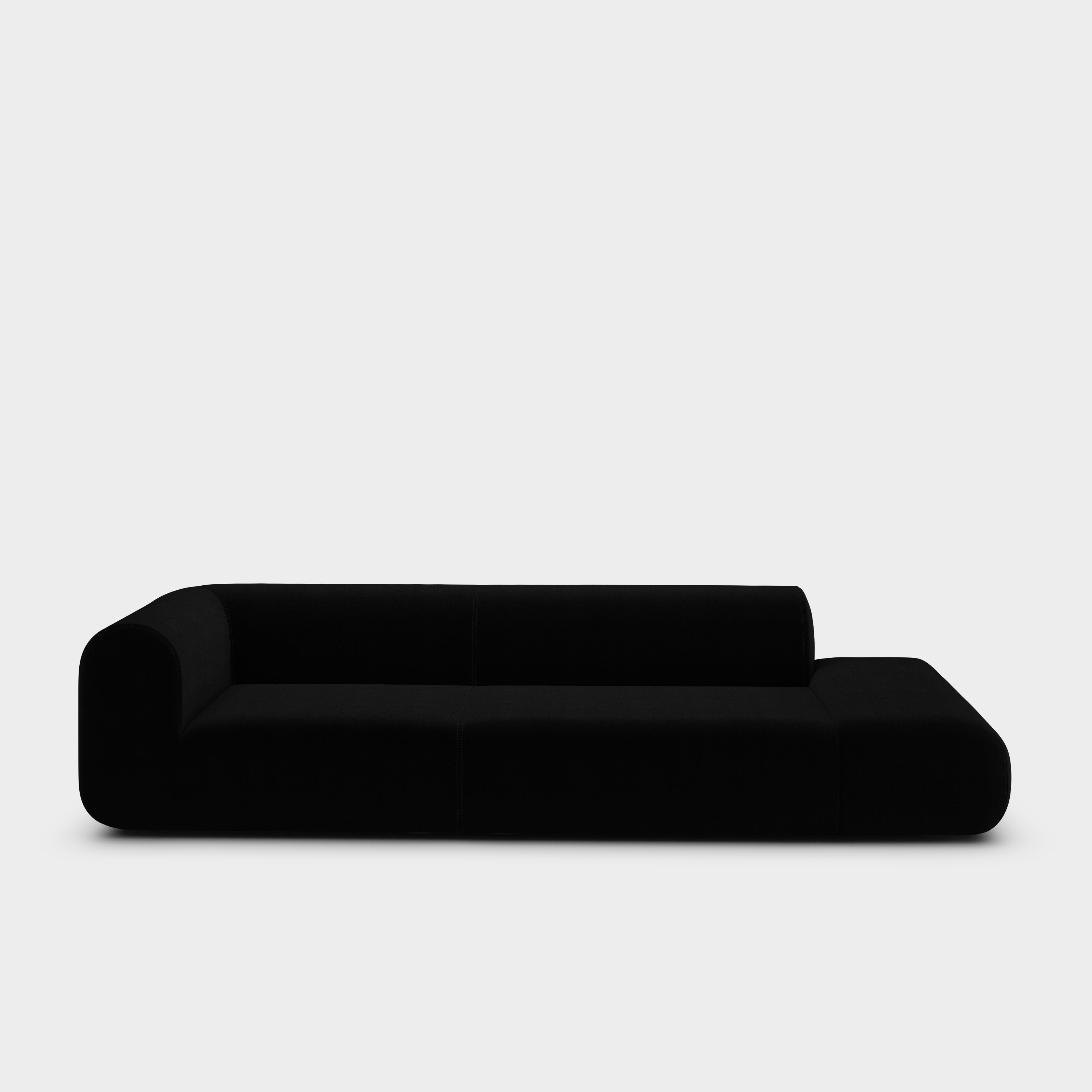 Plump 3-Seater Left Open Modular Sofa