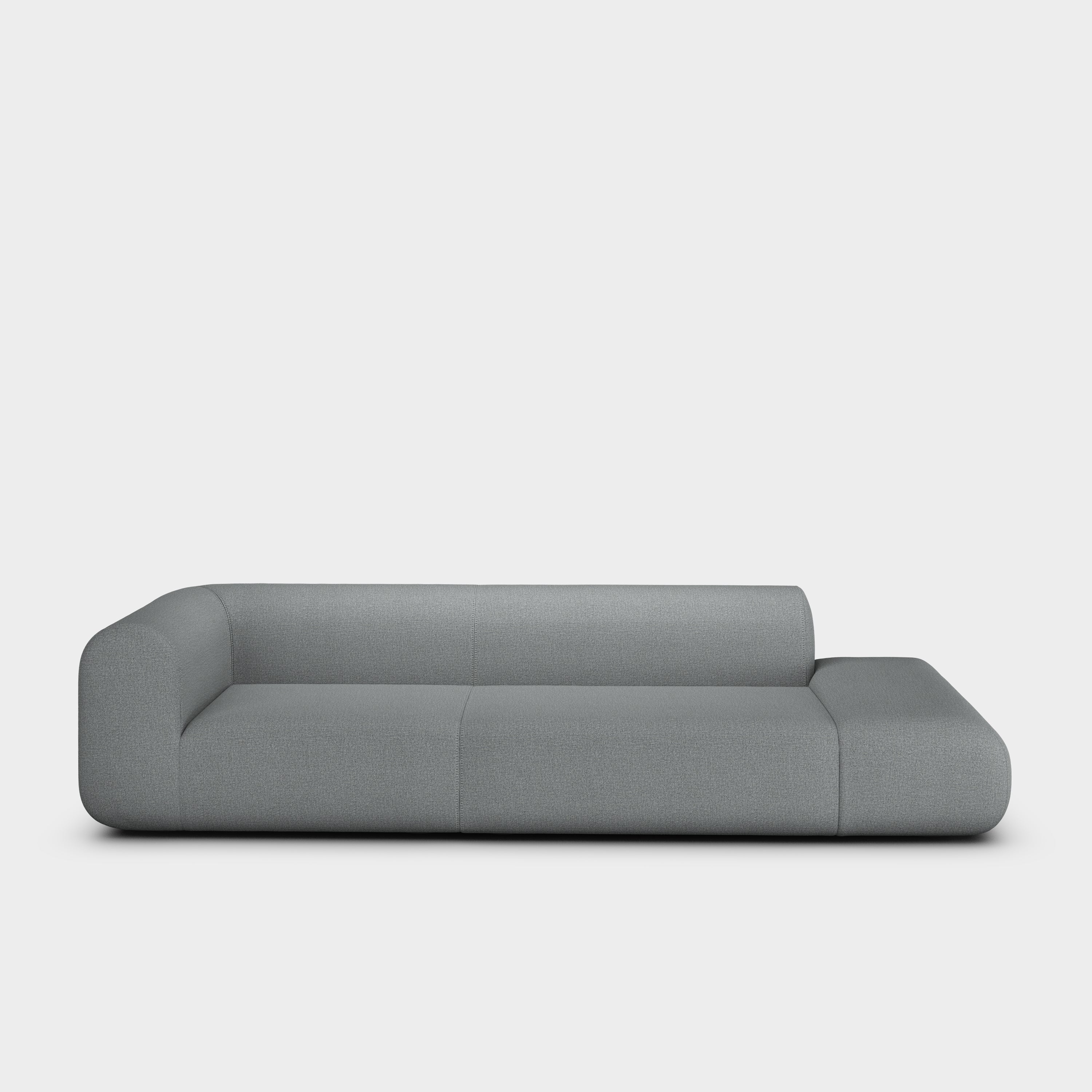 Plump 3-Seater Left Open Modular Sofa