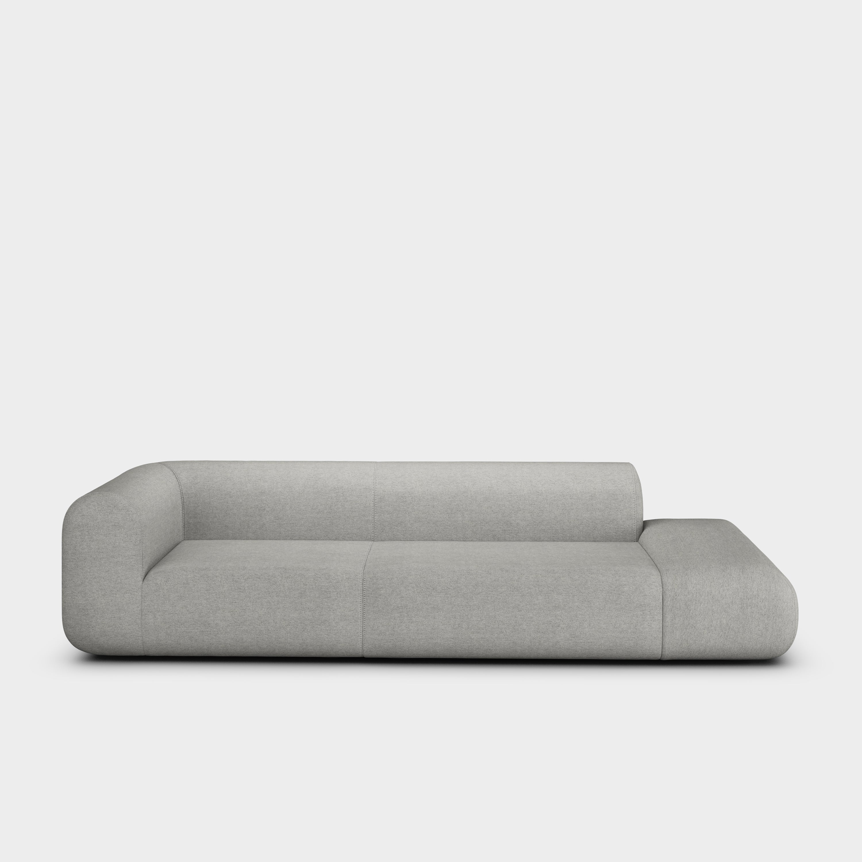 Plump 3-Seater Left Open Modular Sofa