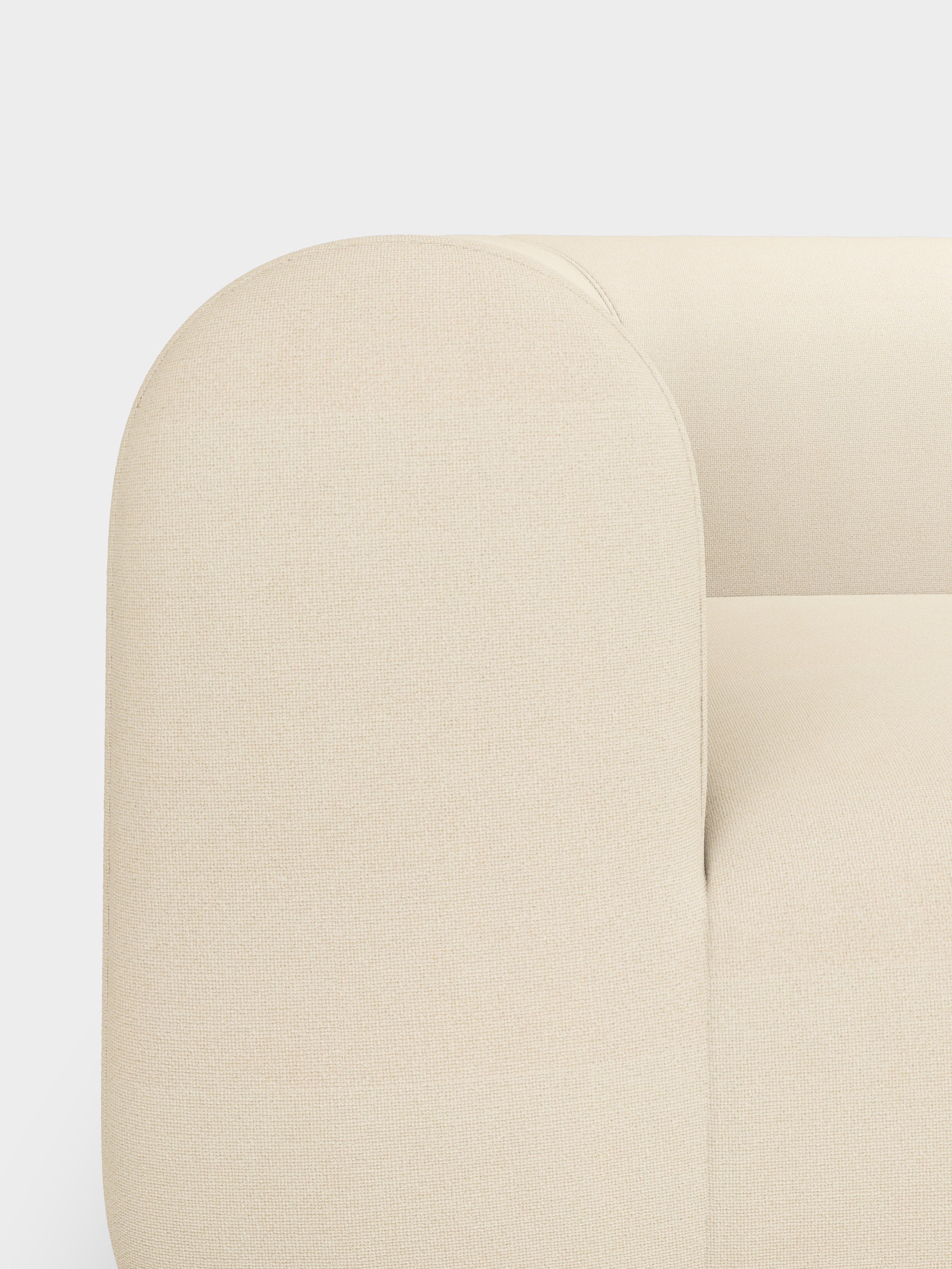 Plump 3-Seater Left Open Modular Sofa