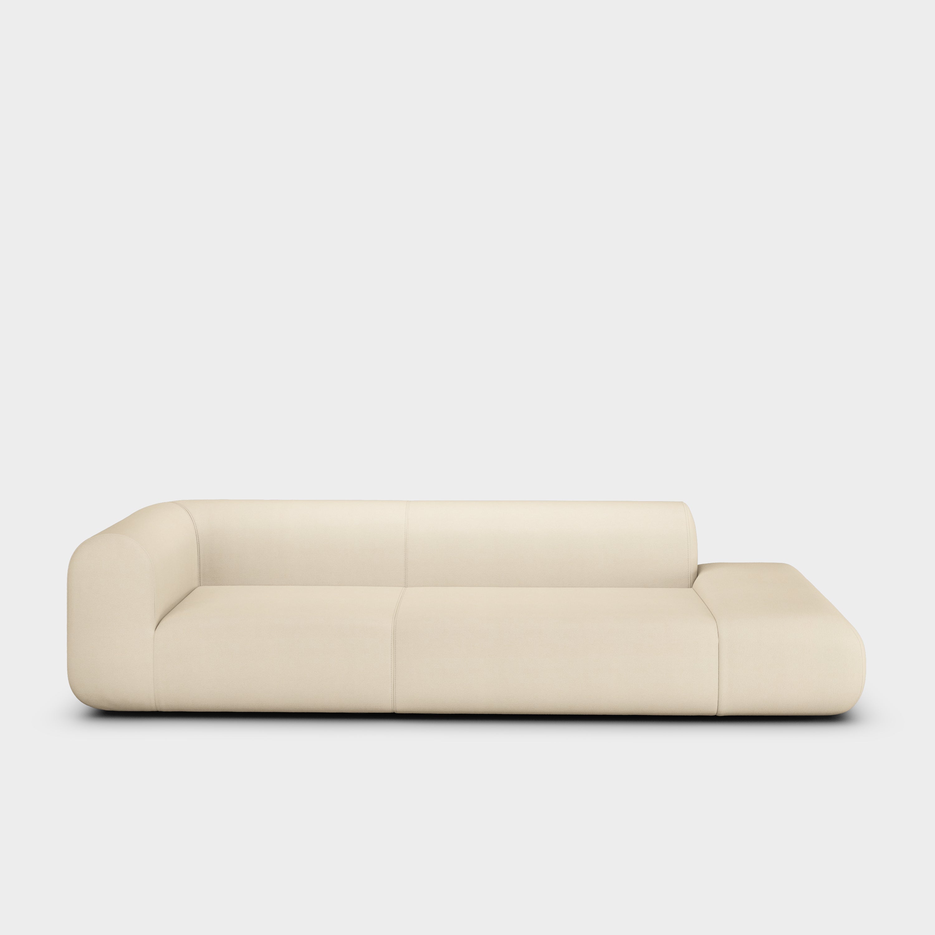Plump 3-Seater Left Open Modular Sofa