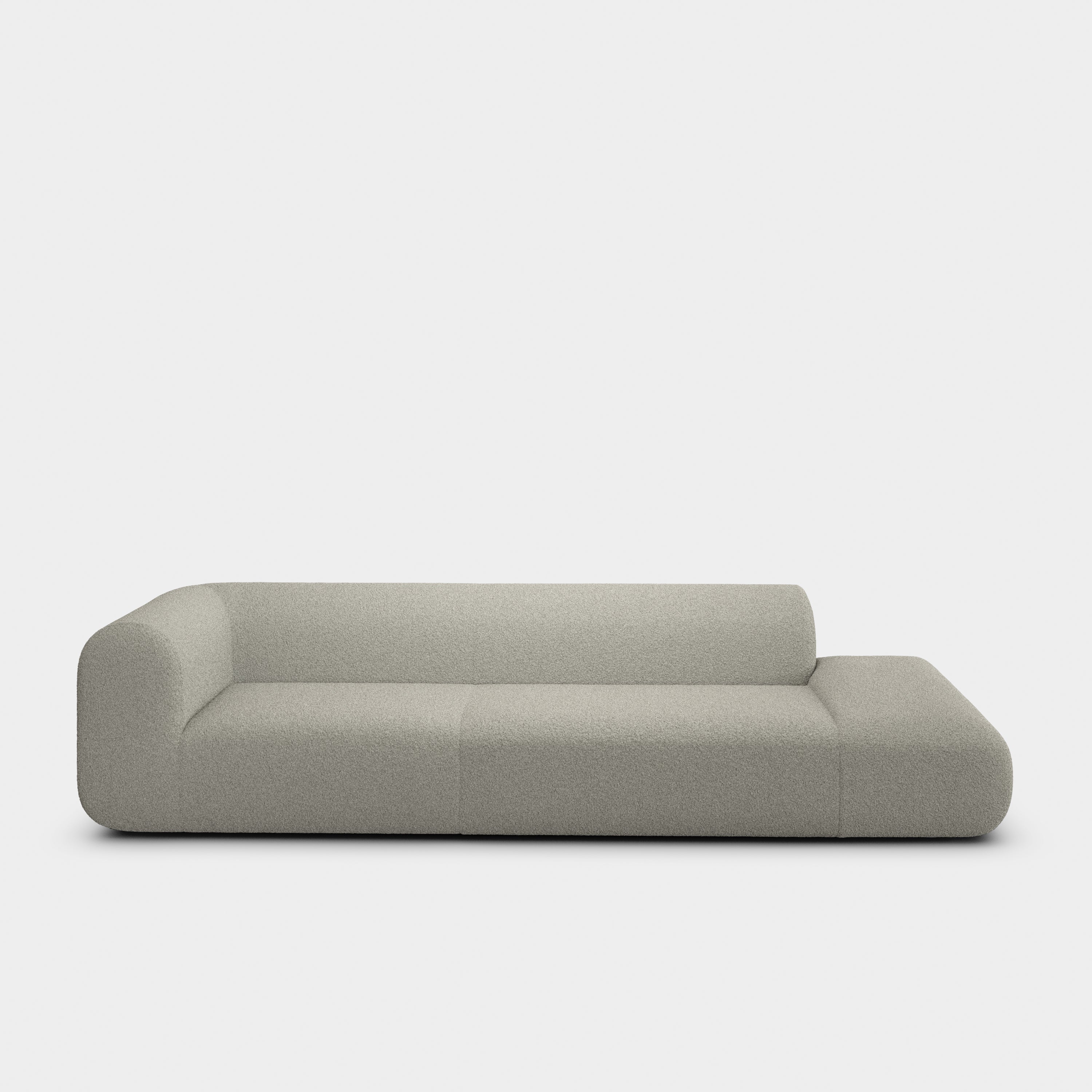 Plump 3-Seater Left Open Modular Sofa