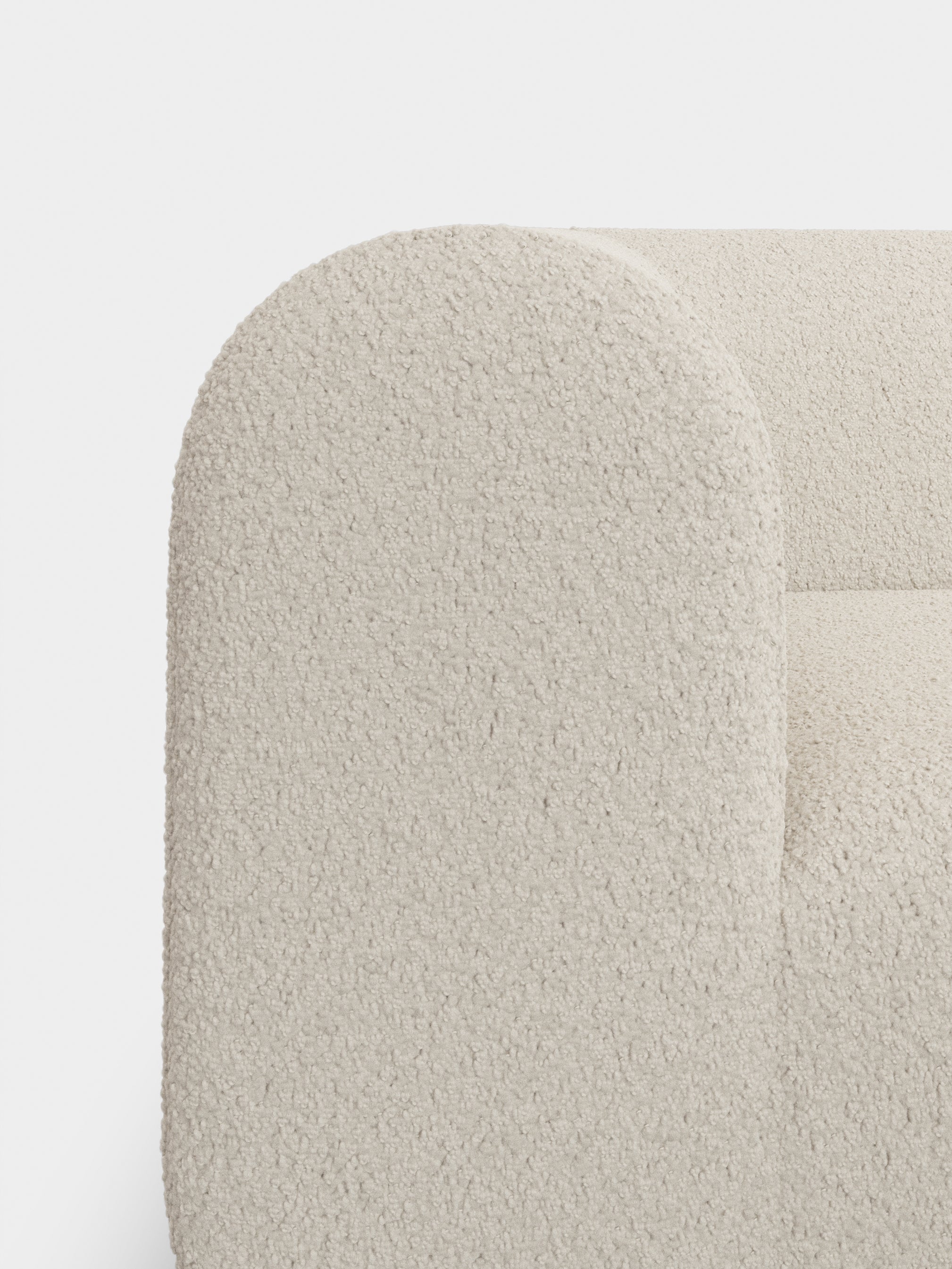 Plump 3-Seater Left Open Modular Sofa