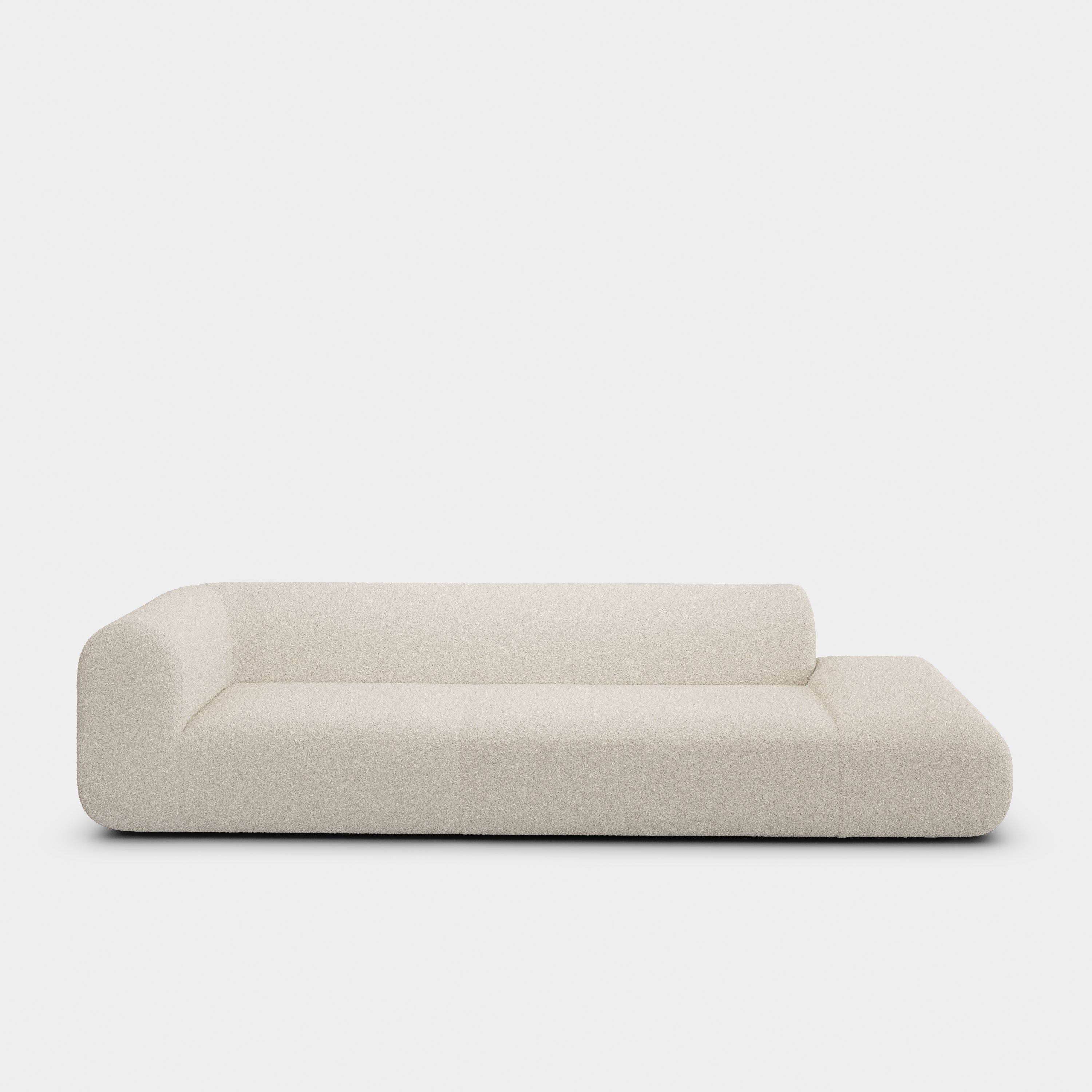 Plump 3-Seater Left Open Modular Sofa