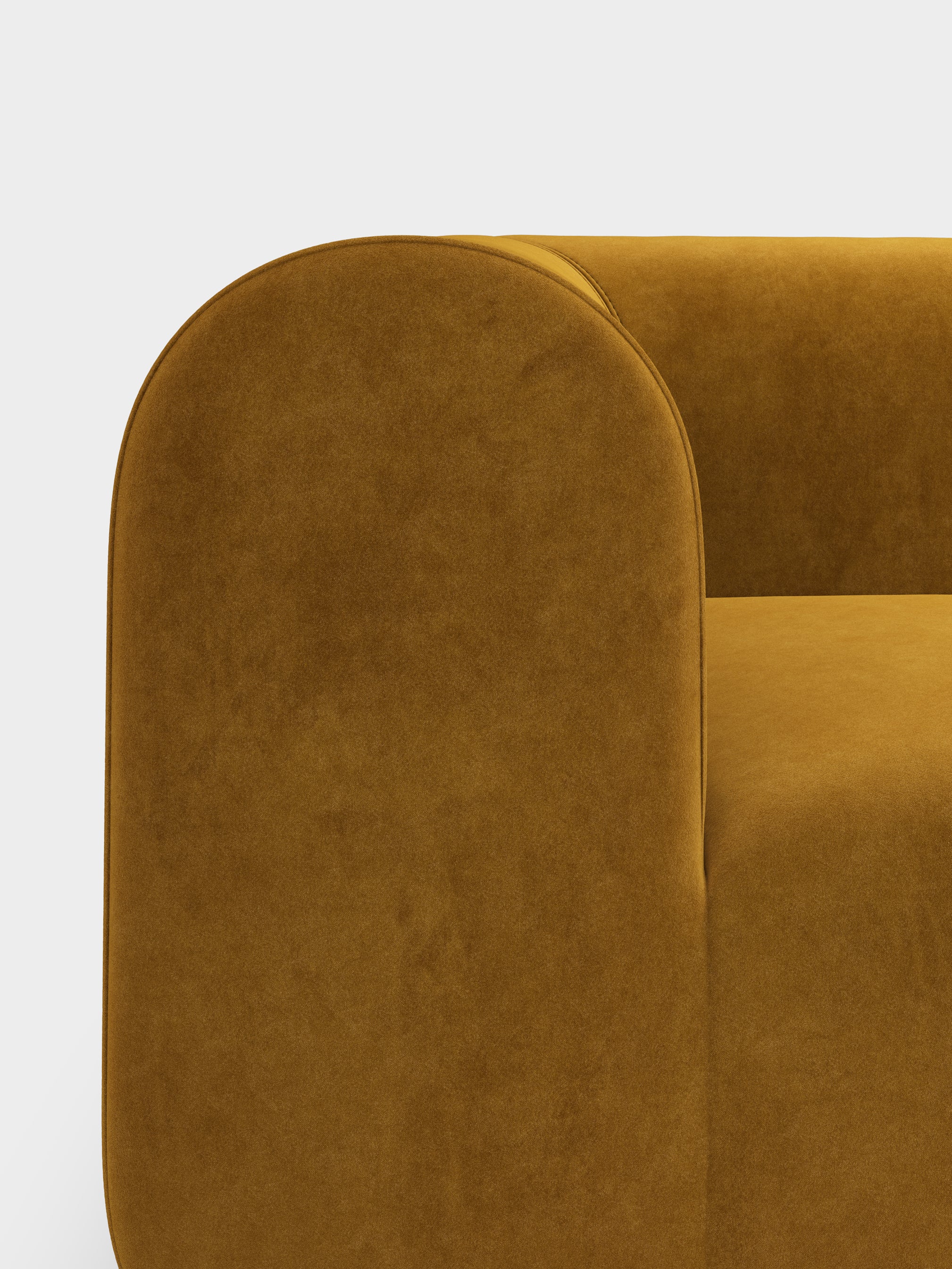 Plump 3-Seater Left Open Modular Sofa