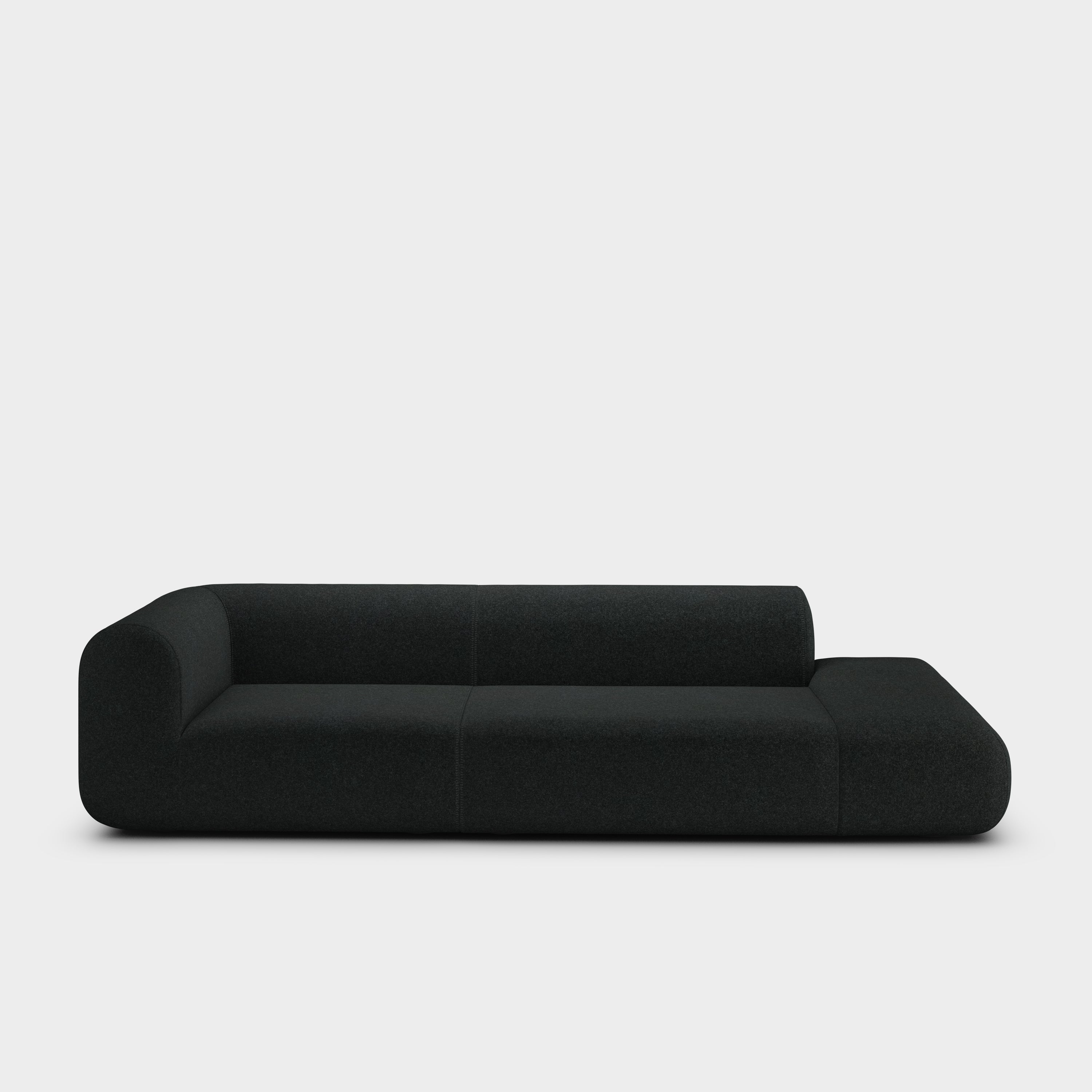Plump 3-Seater Left Open Modular Sofa