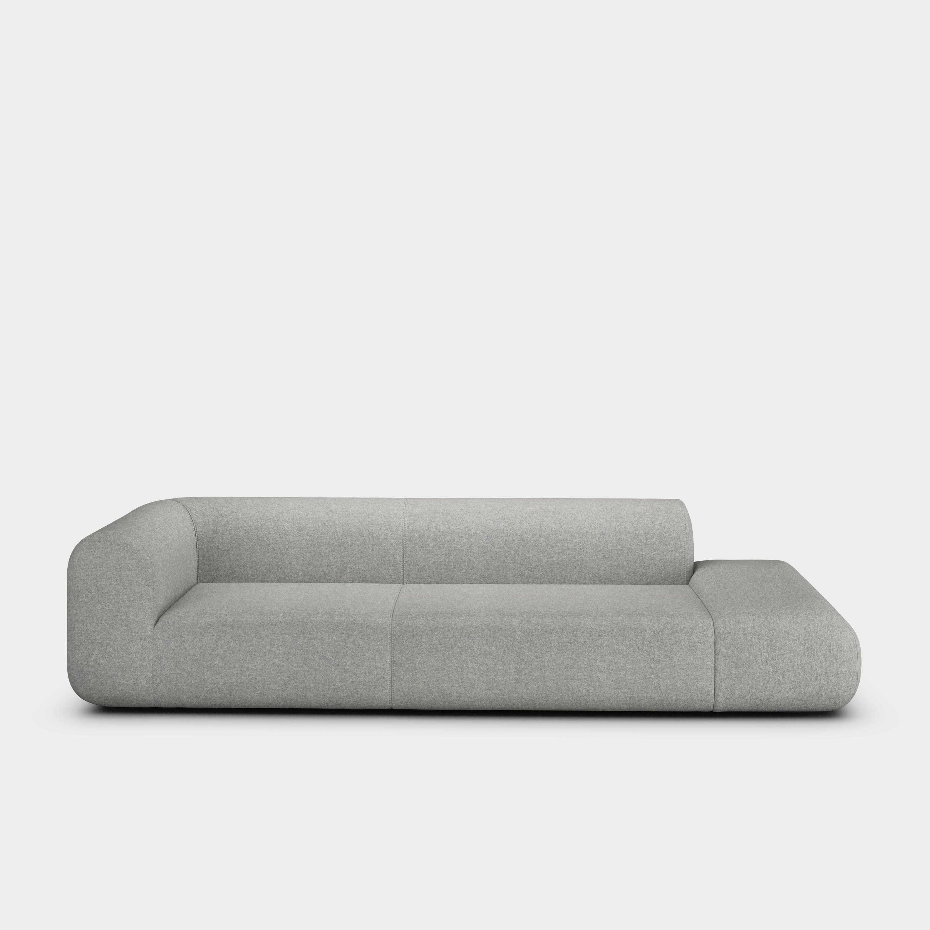Plump 3-Seater Left Open Modular Sofa