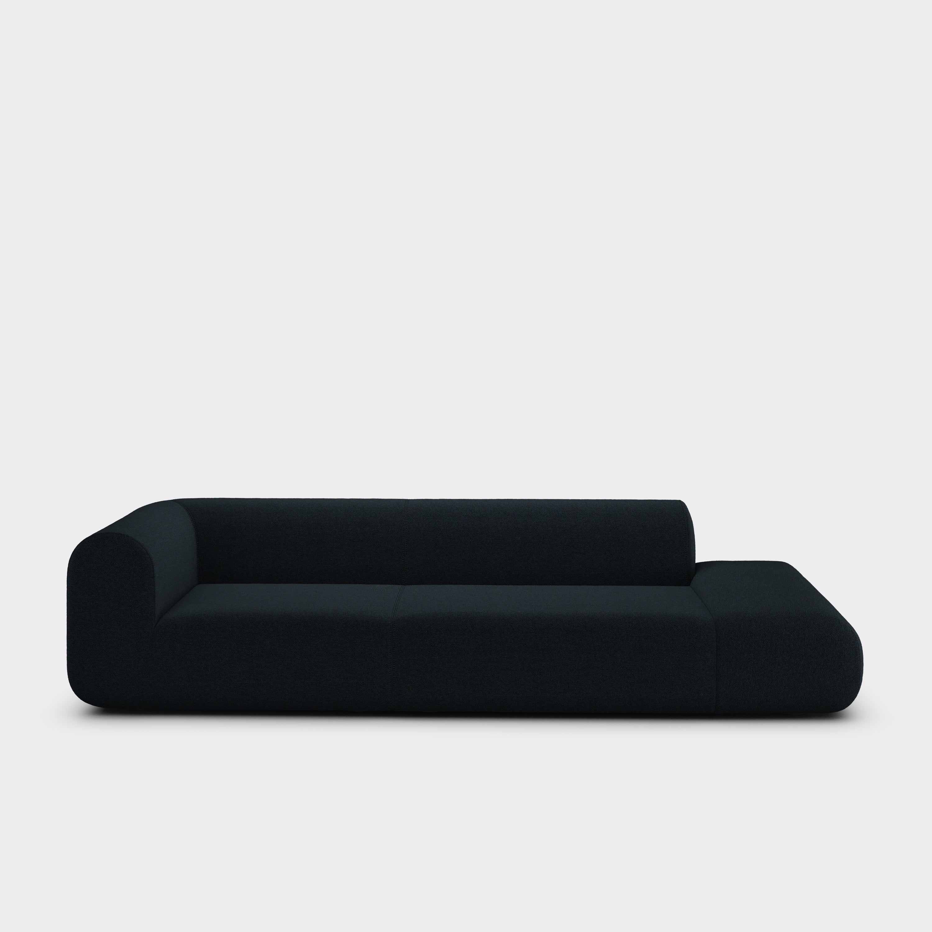 Plump 3-Seater Left Open Modular Sofa