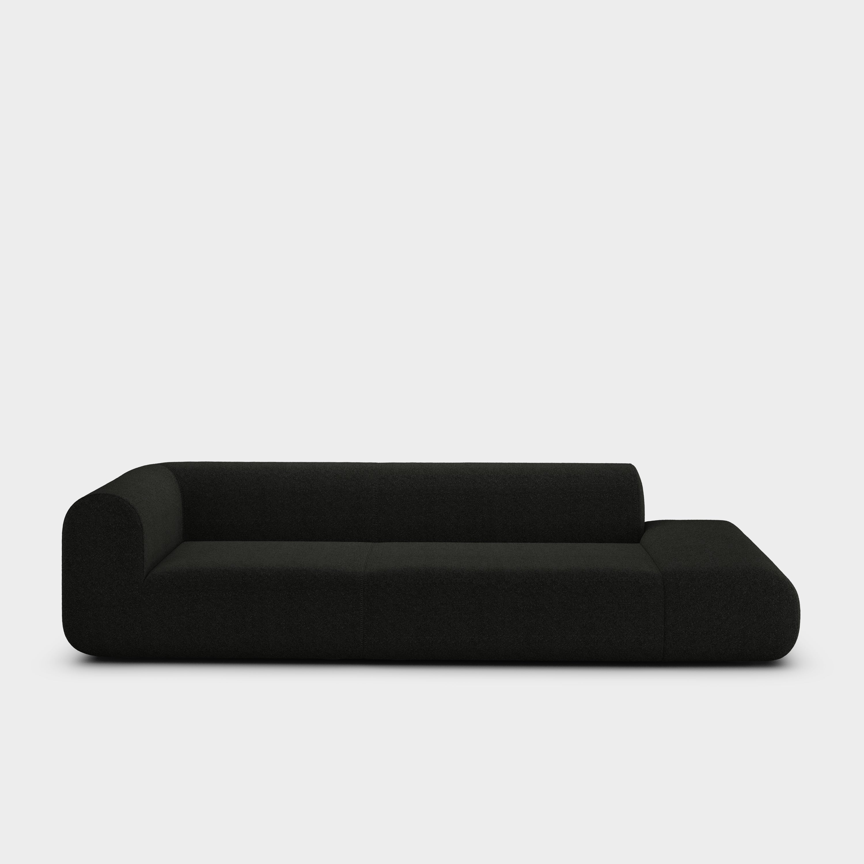Plump 3-Seater Left Open Modular Sofa