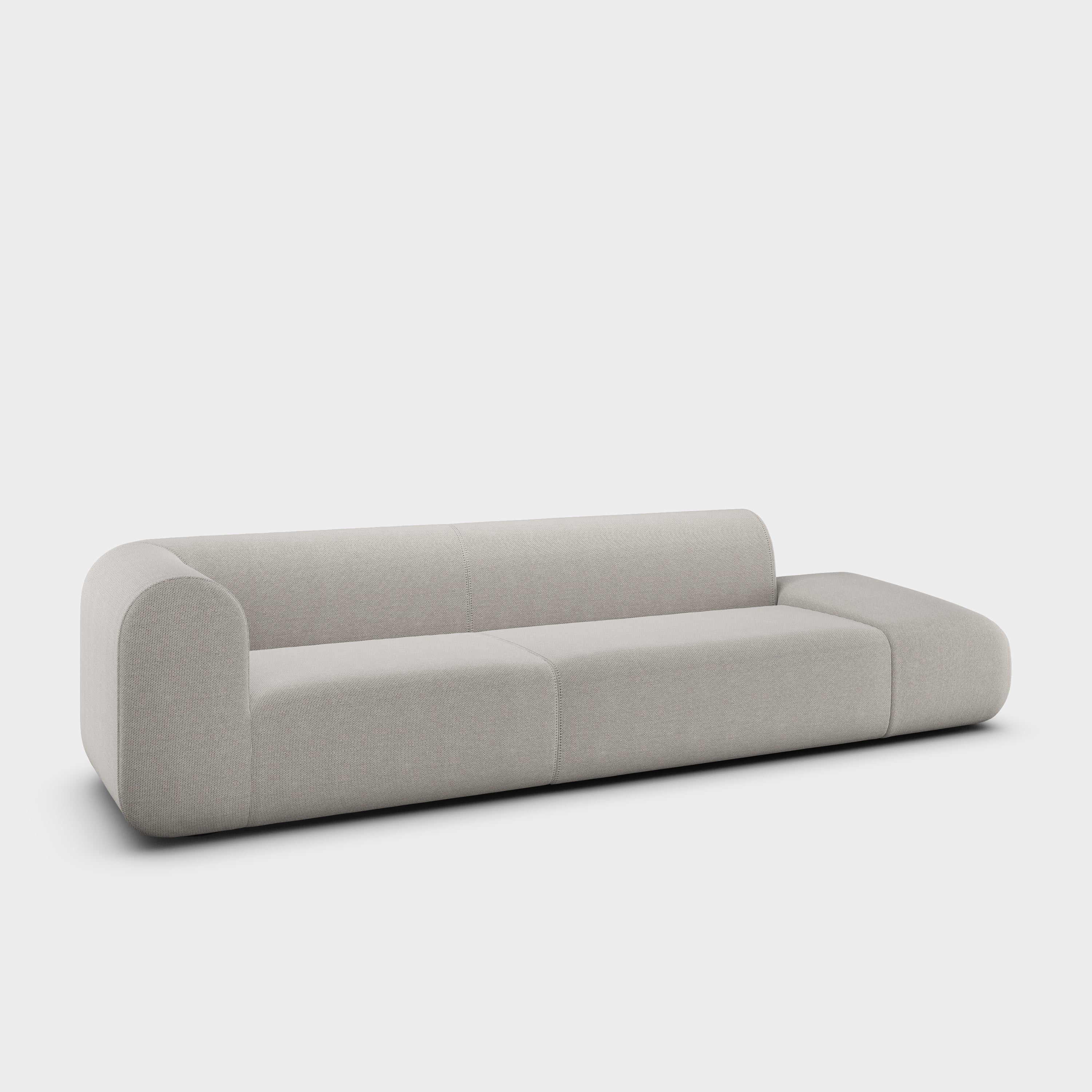 Plump 3-Seater Left Open Modular Sofa