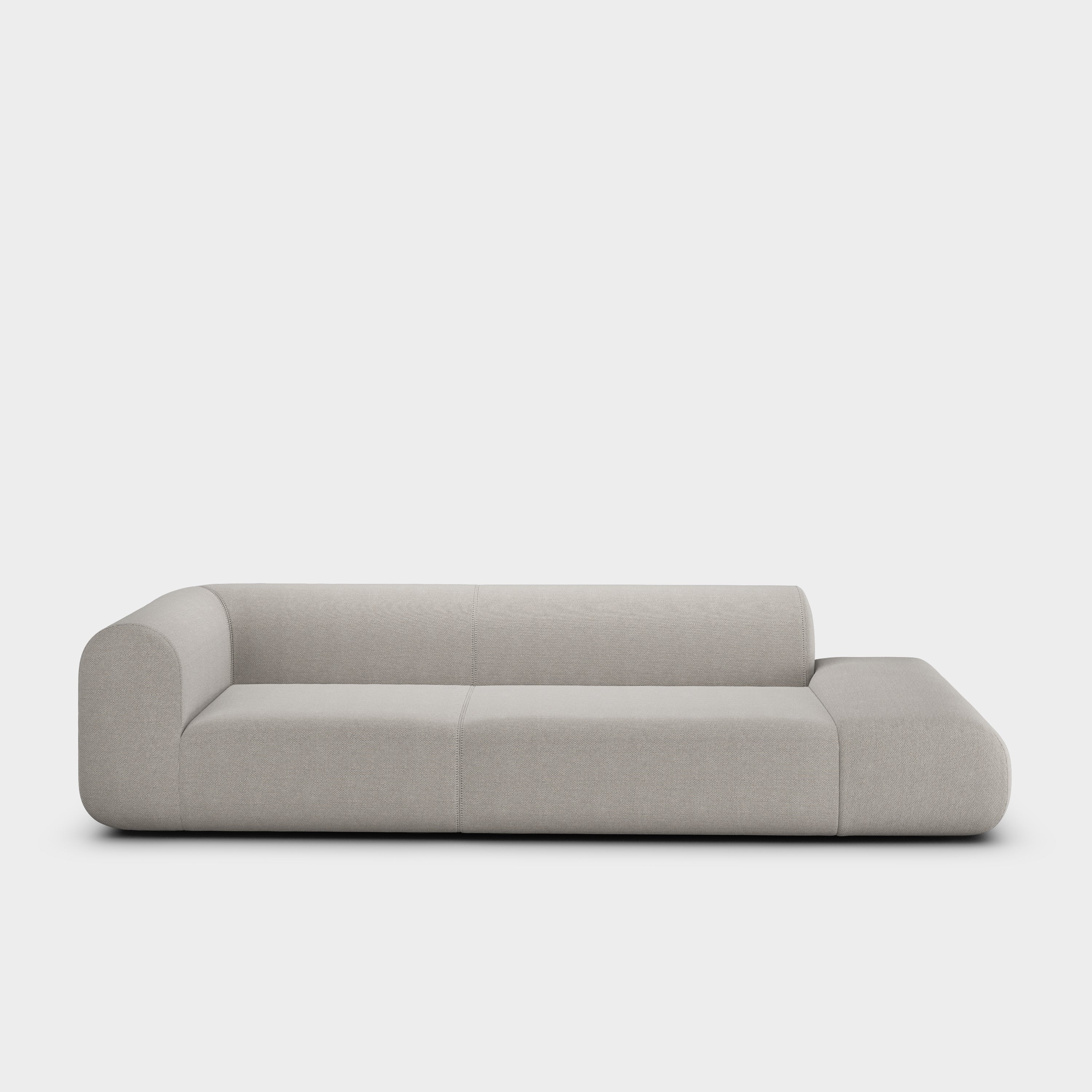Plump 3-Seater Left Open Modular Sofa