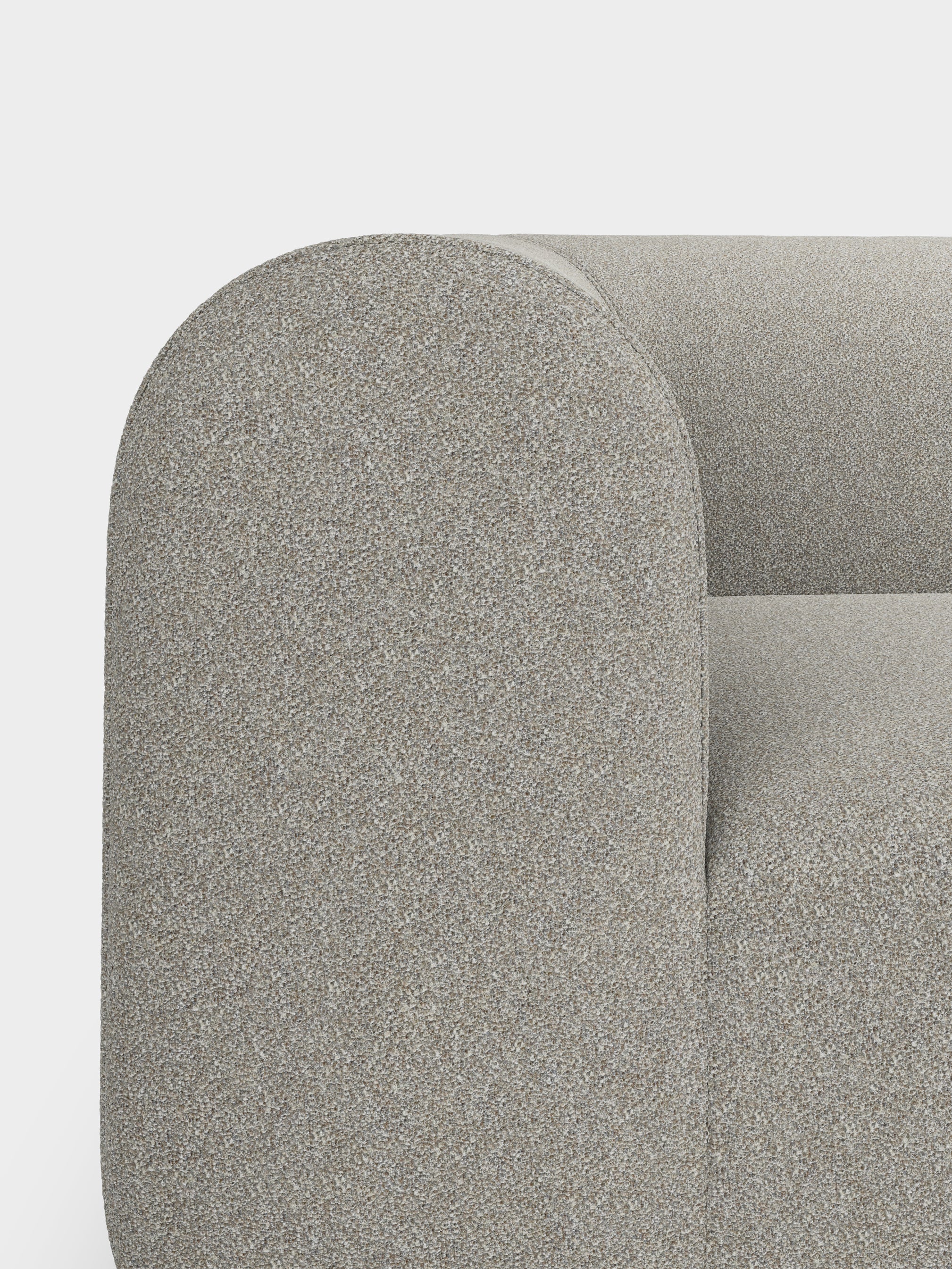 Plump 3-Seater Left Open Modular Sofa