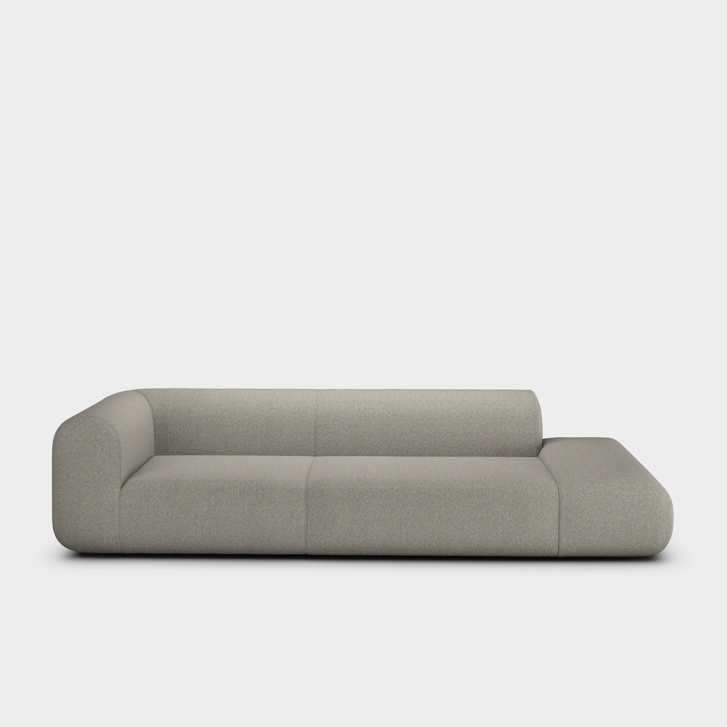 Plump 3-Seater Left Open Modular Sofa