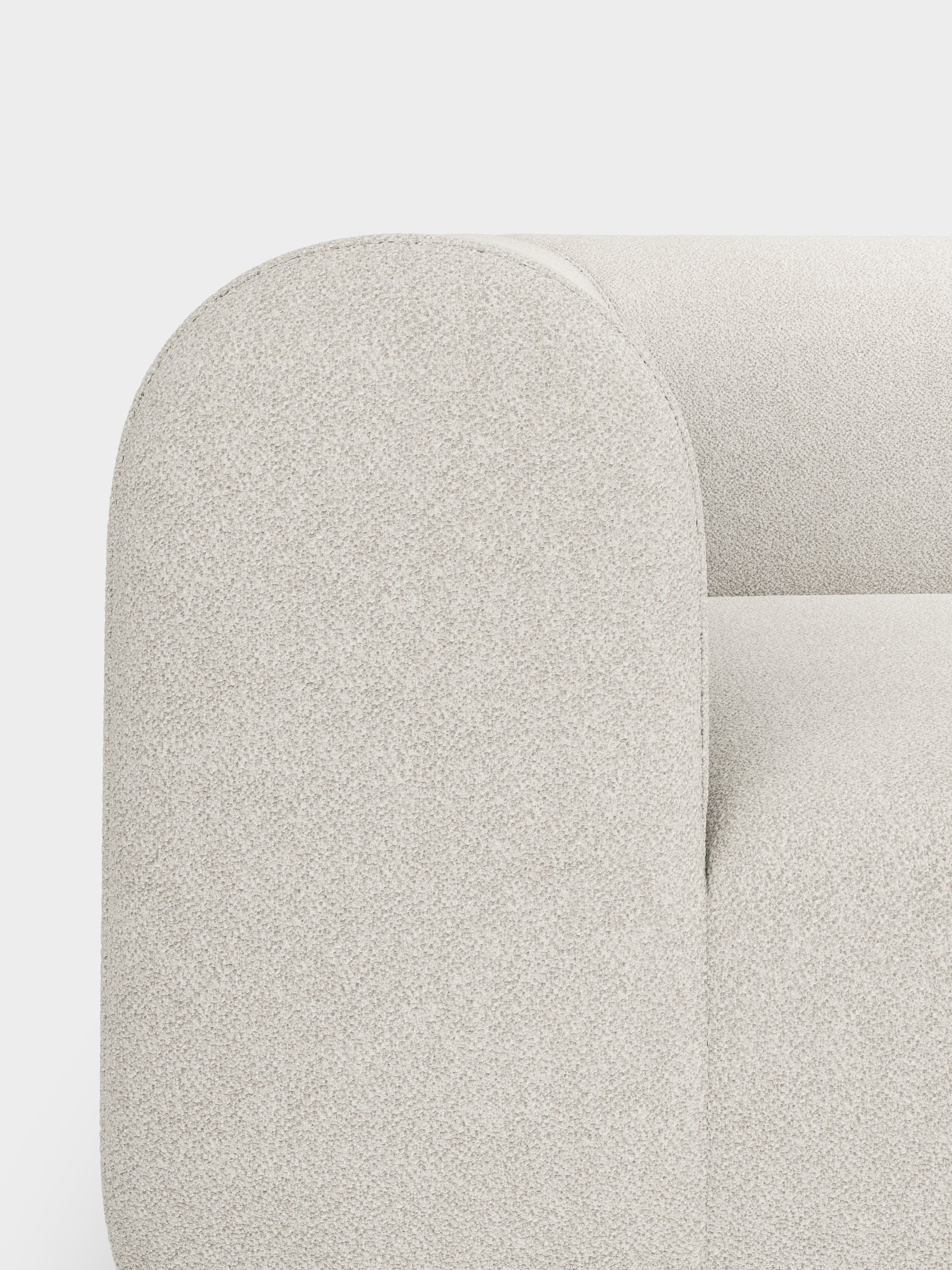 Plump 3-Seater Left Open Modular Sofa
