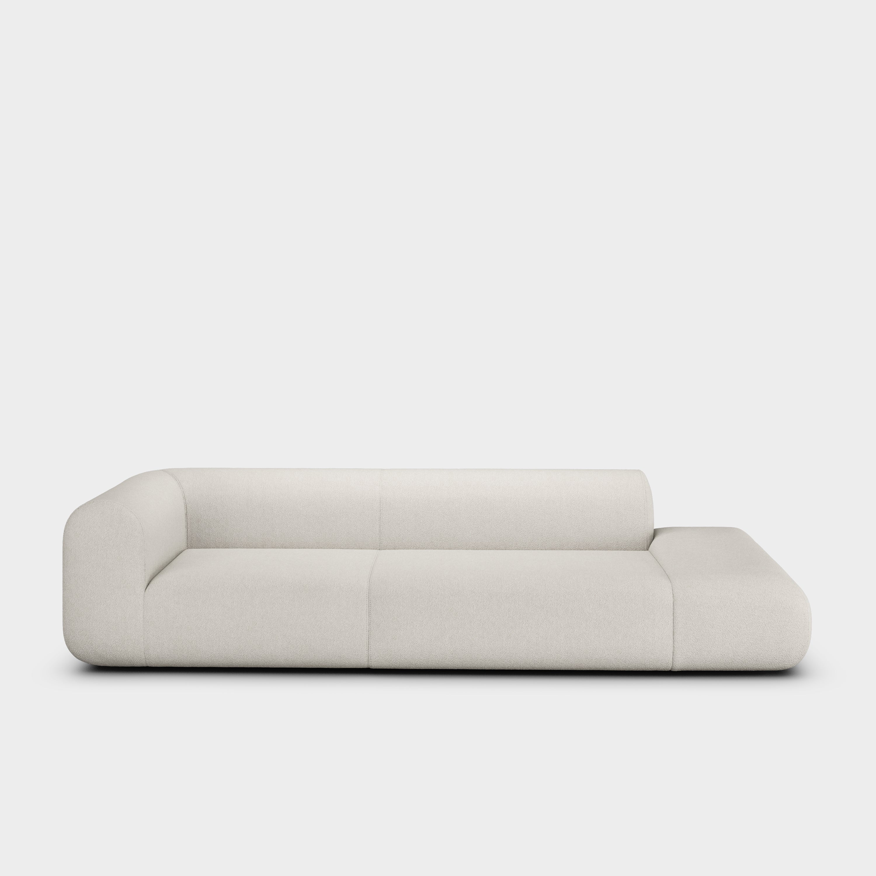 Plump 3-Seater Left Open Modular Sofa