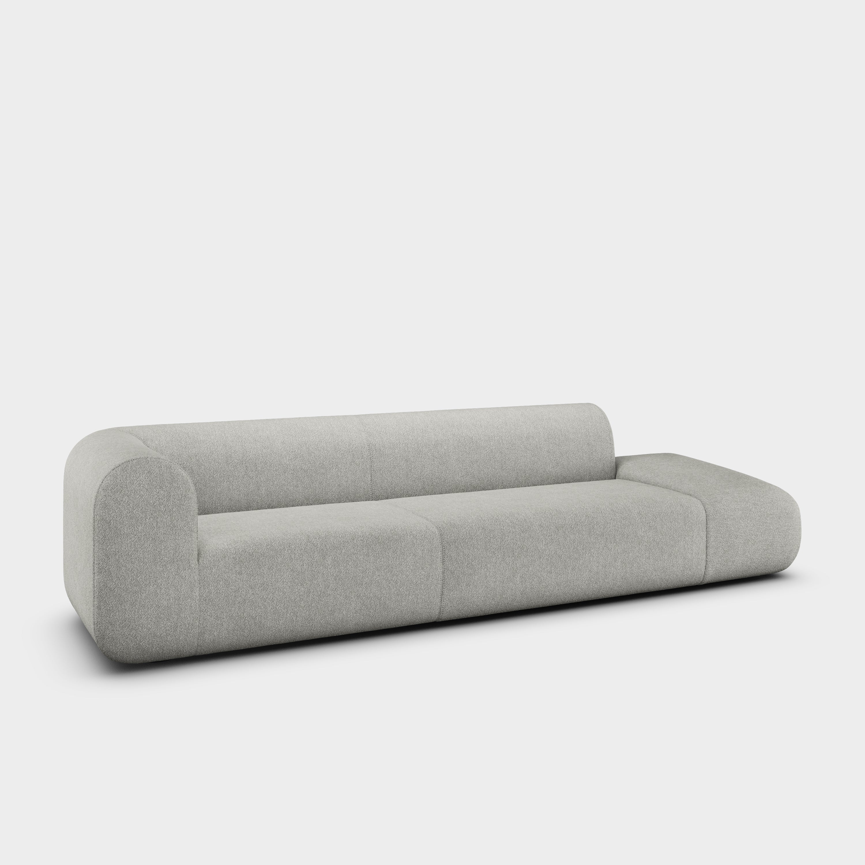 Plump 3-Seater Left Open Modular Sofa