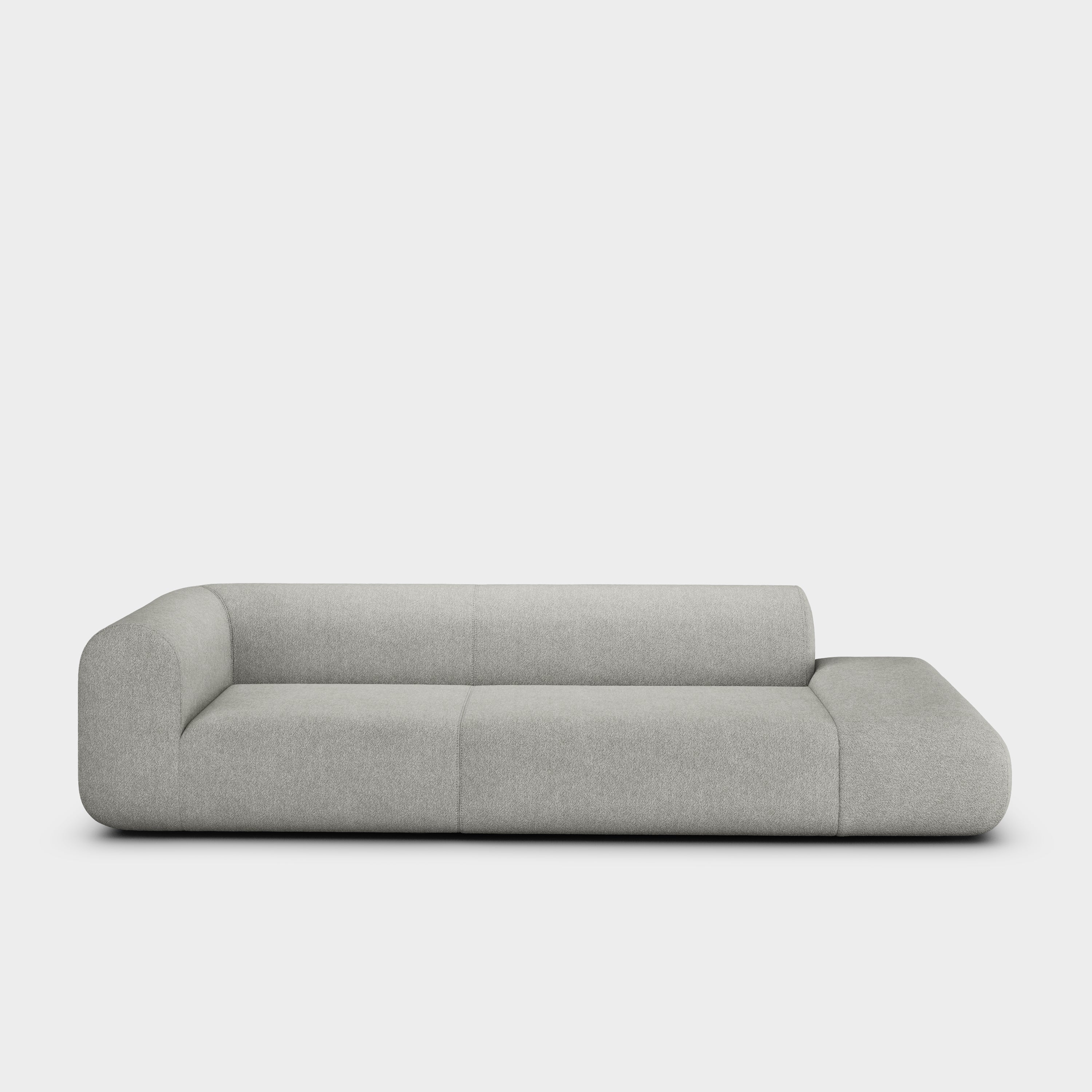 Plump 3-Seater Left Open Modular Sofa