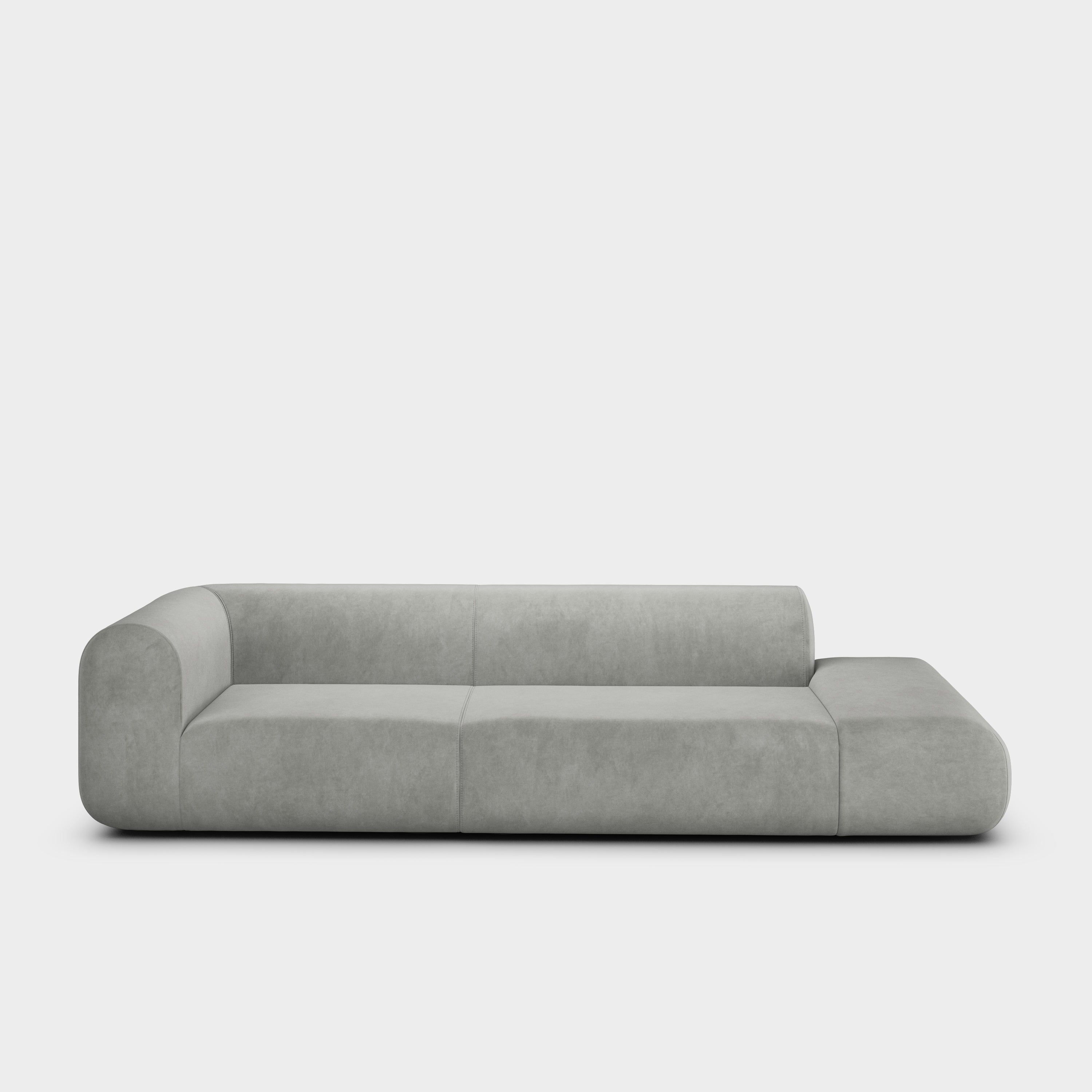 Plump 3-Seater Left Open Modular Sofa