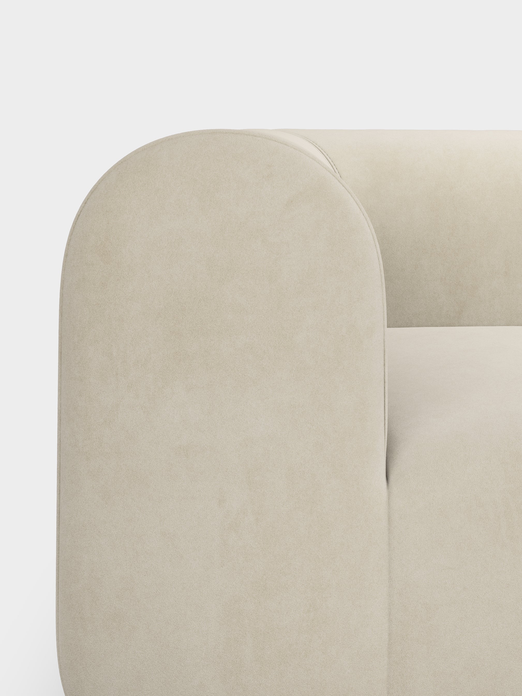 Plump 3-Seater Left Open Modular Sofa