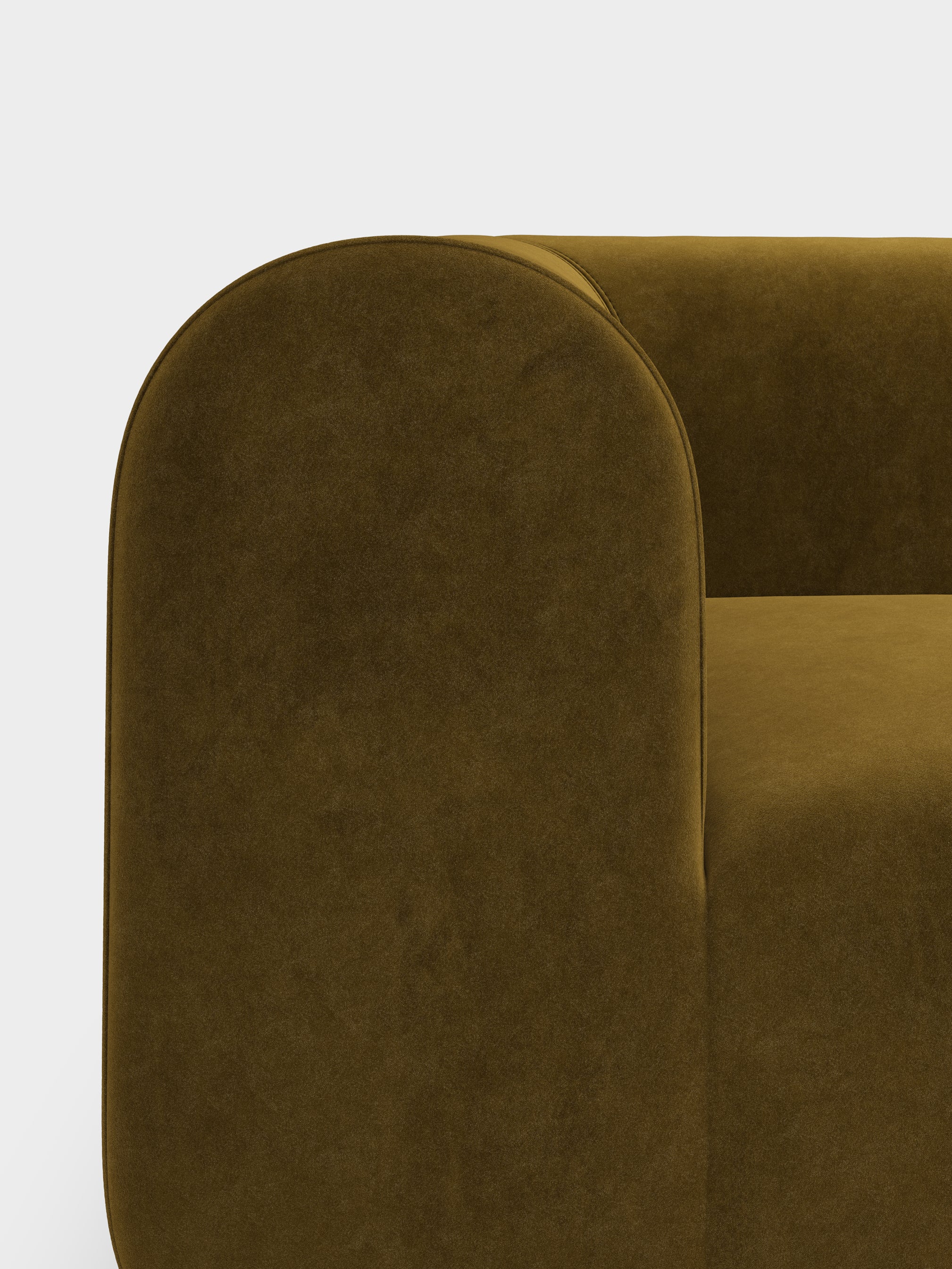 Plump 3-Seater Left Open Modular Sofa