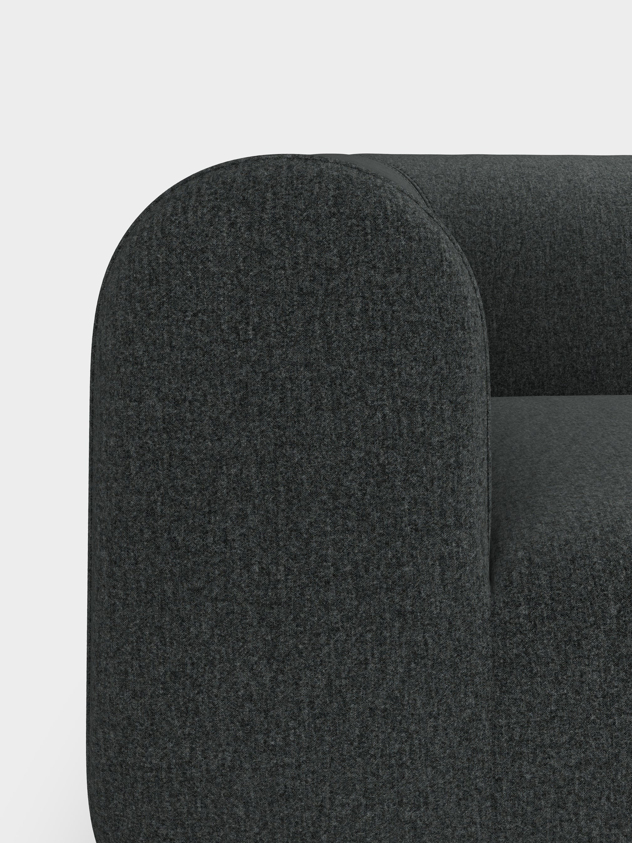 Plump 3-Seater Left Open Modular Sofa