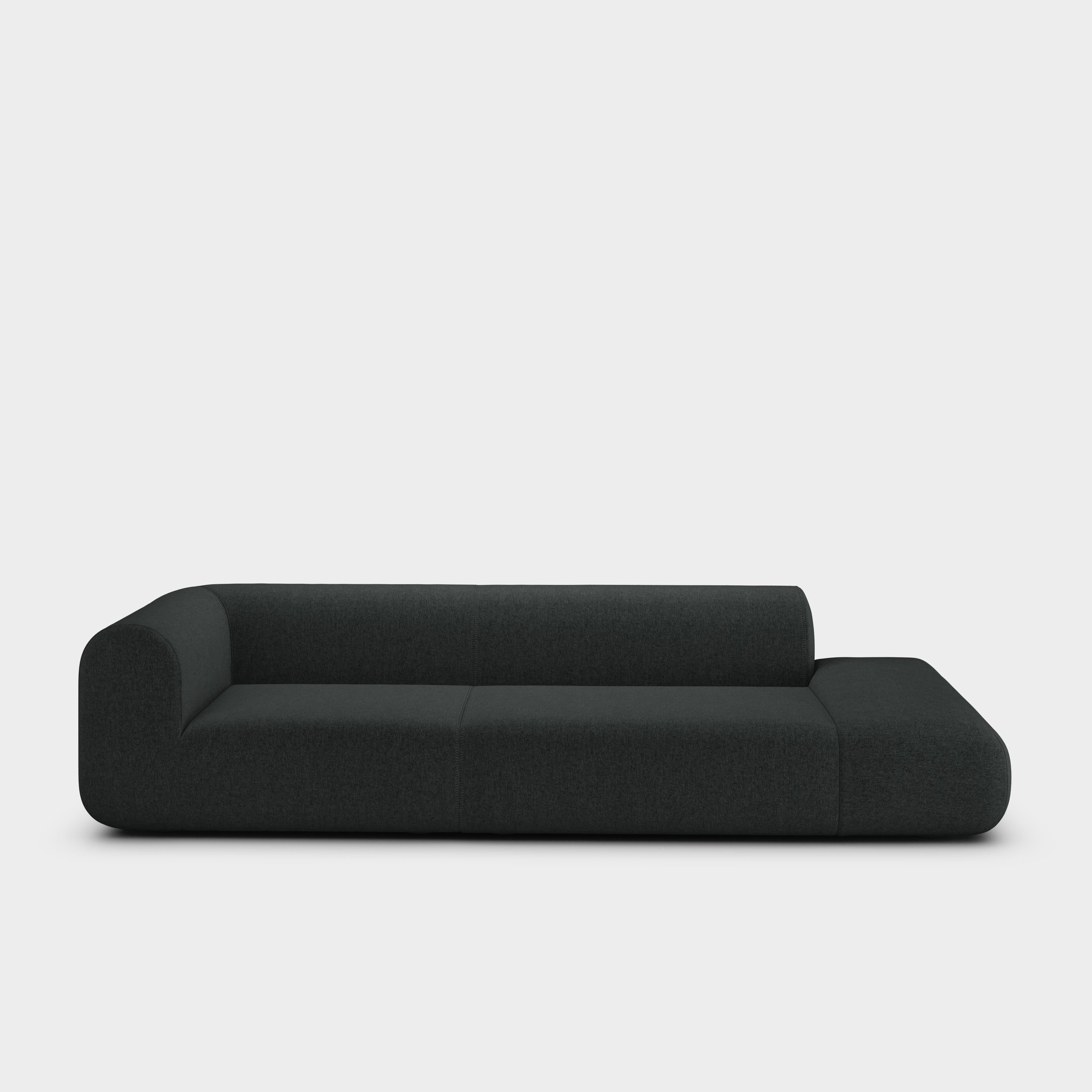 Plump 3-Seater Left Open Modular Sofa