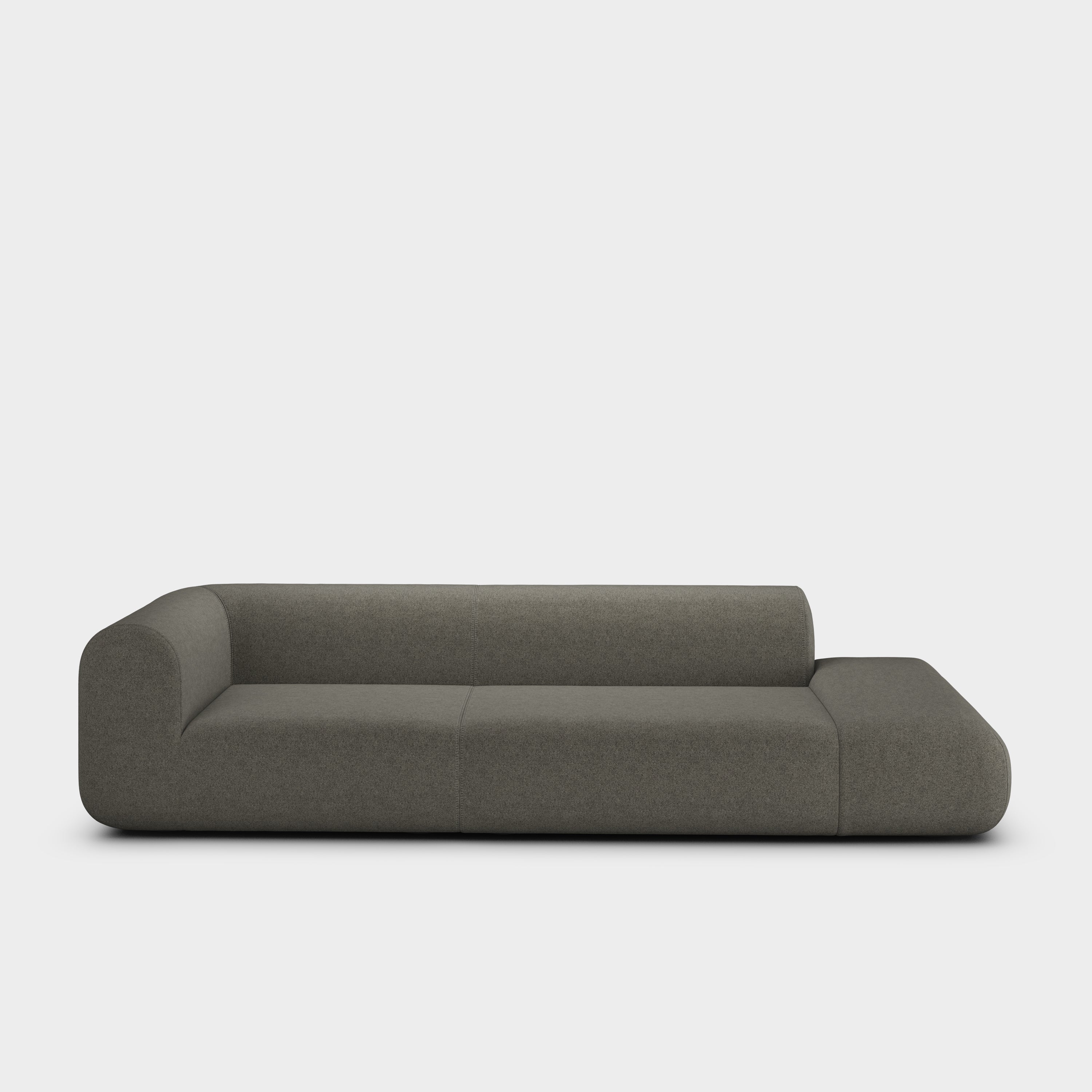 Plump 3-Seater Left Open Modular Sofa
