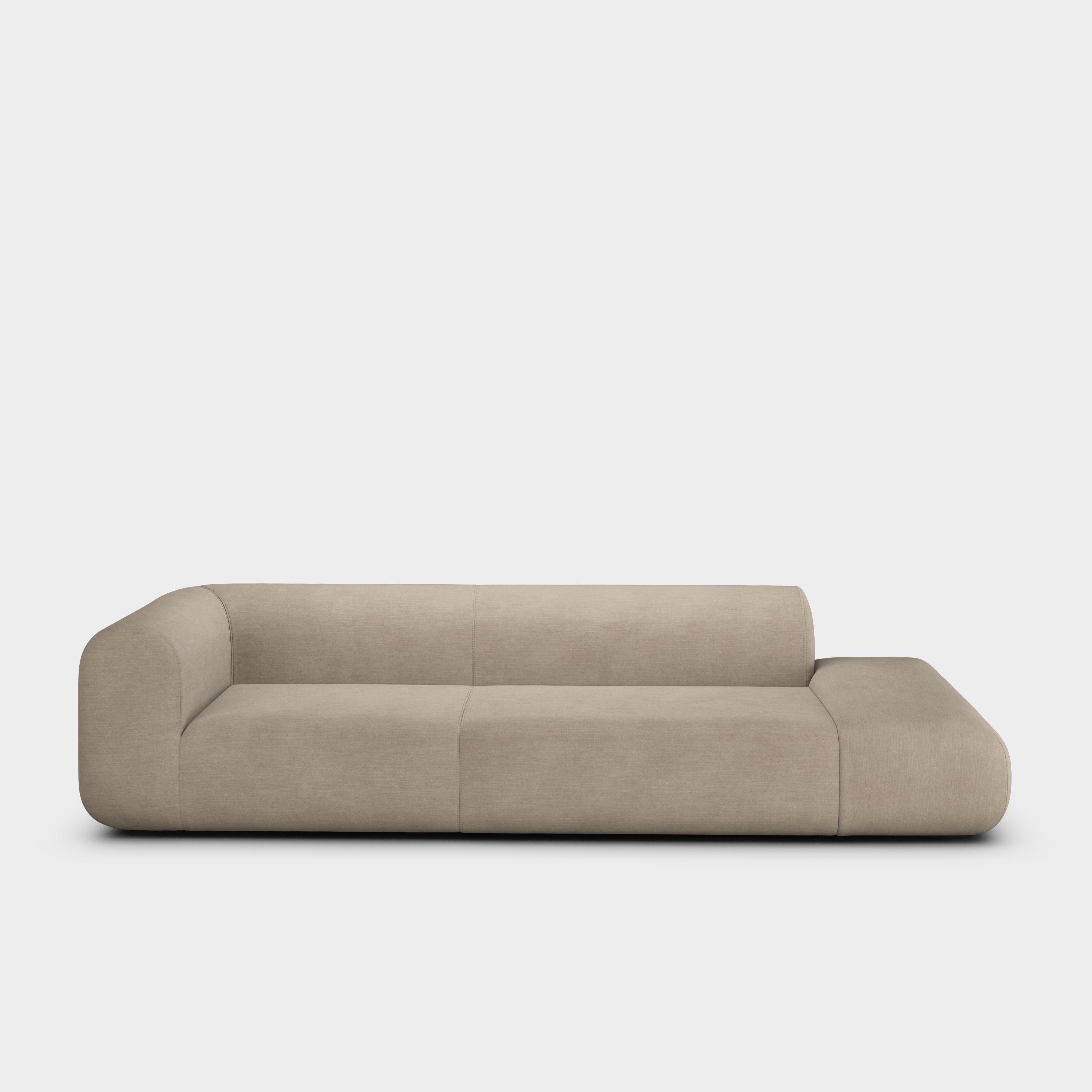 Plump 3-Seater Left Open Modular Sofa