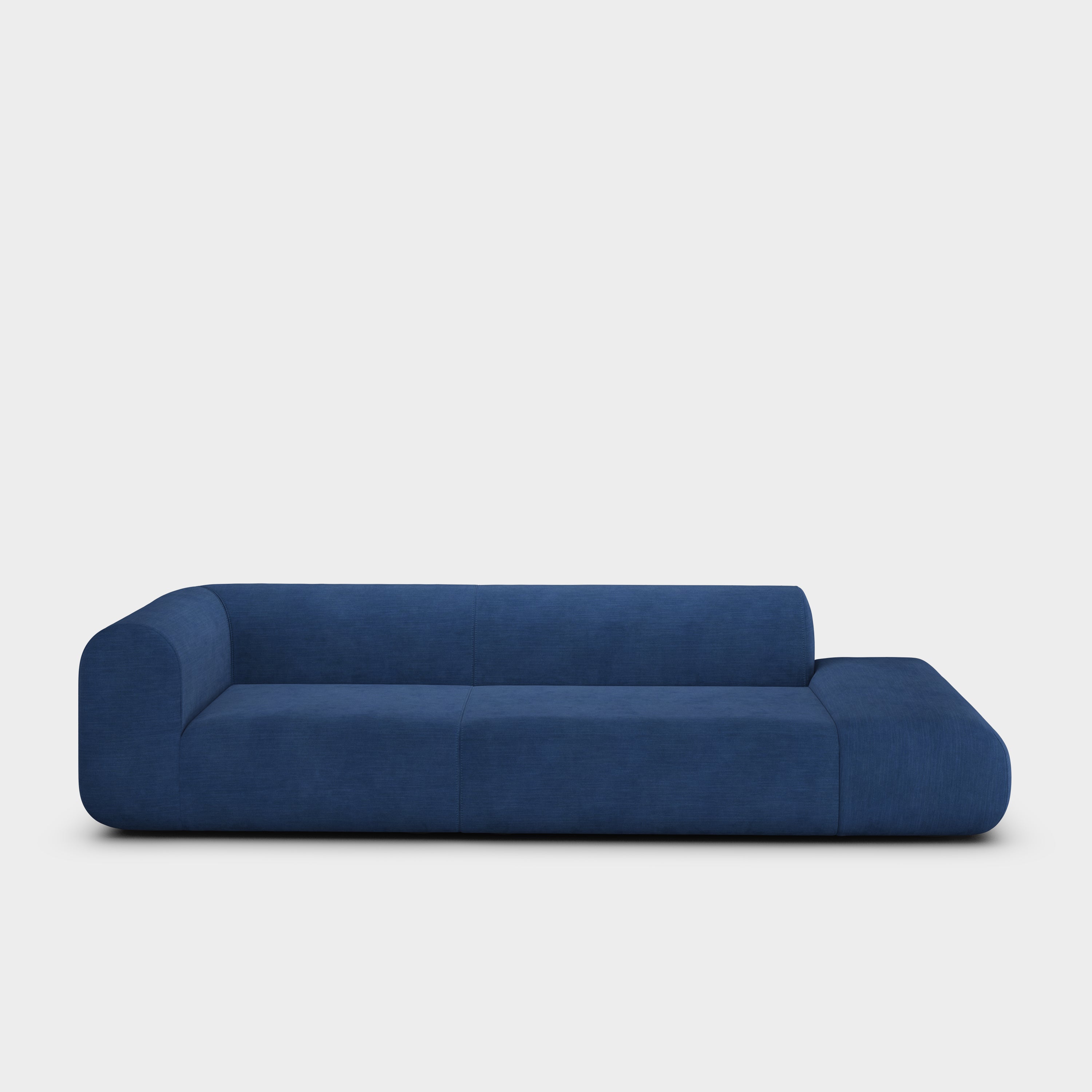 Plump 3-Seater Left Open Modular Sofa