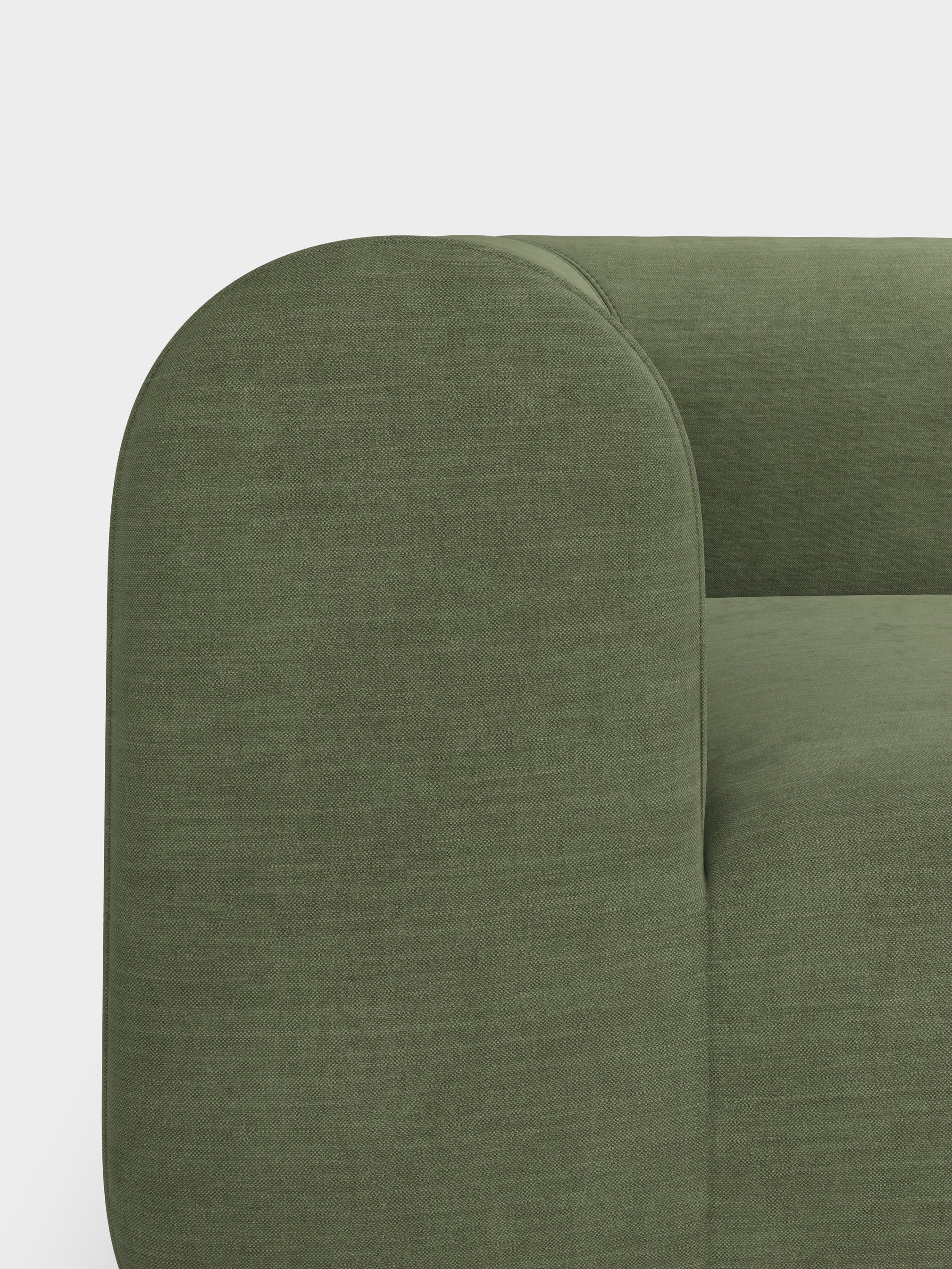 Plump 3-Seater Left Open Modular Sofa