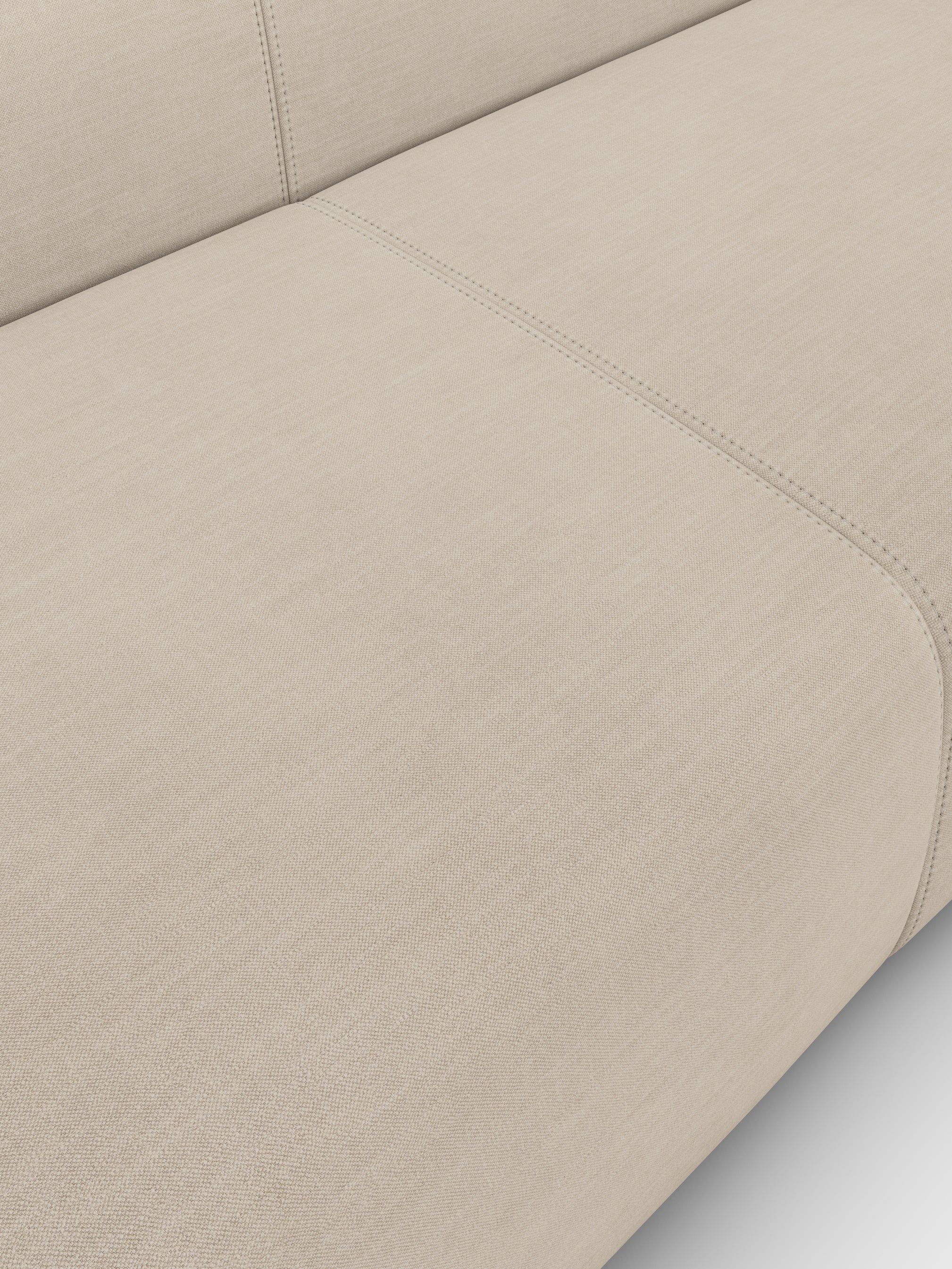 Plump 3-Seater Left Open Modular Sofa